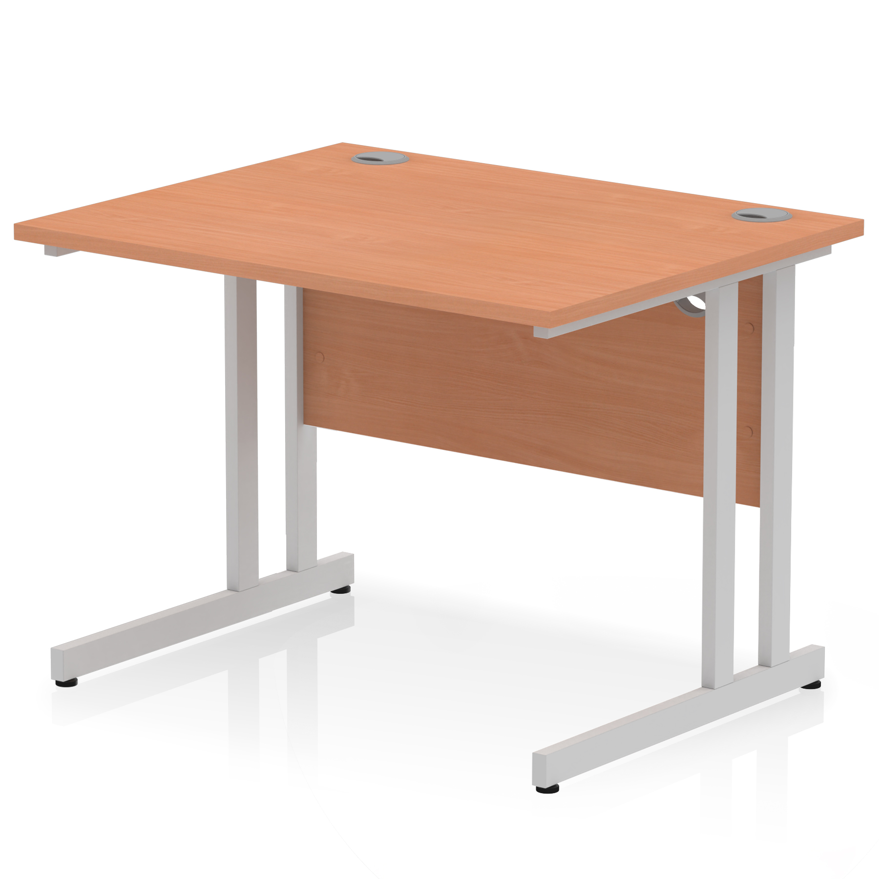 Beech / Silver Frame