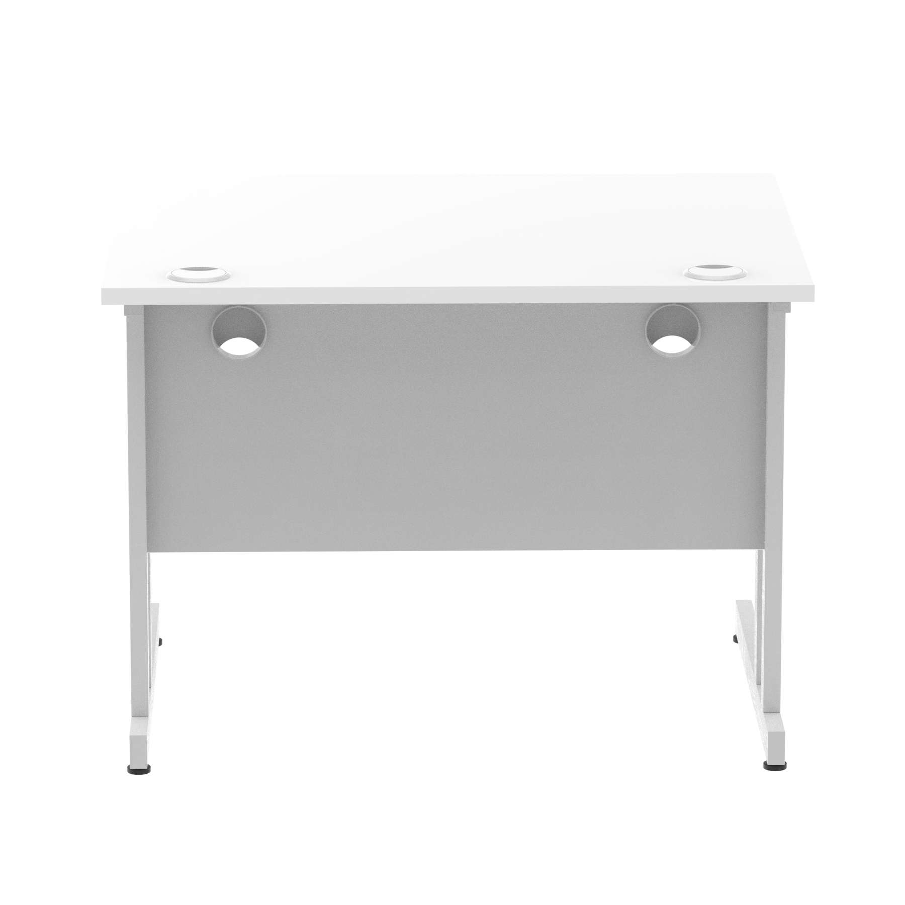 White / Silver Frame