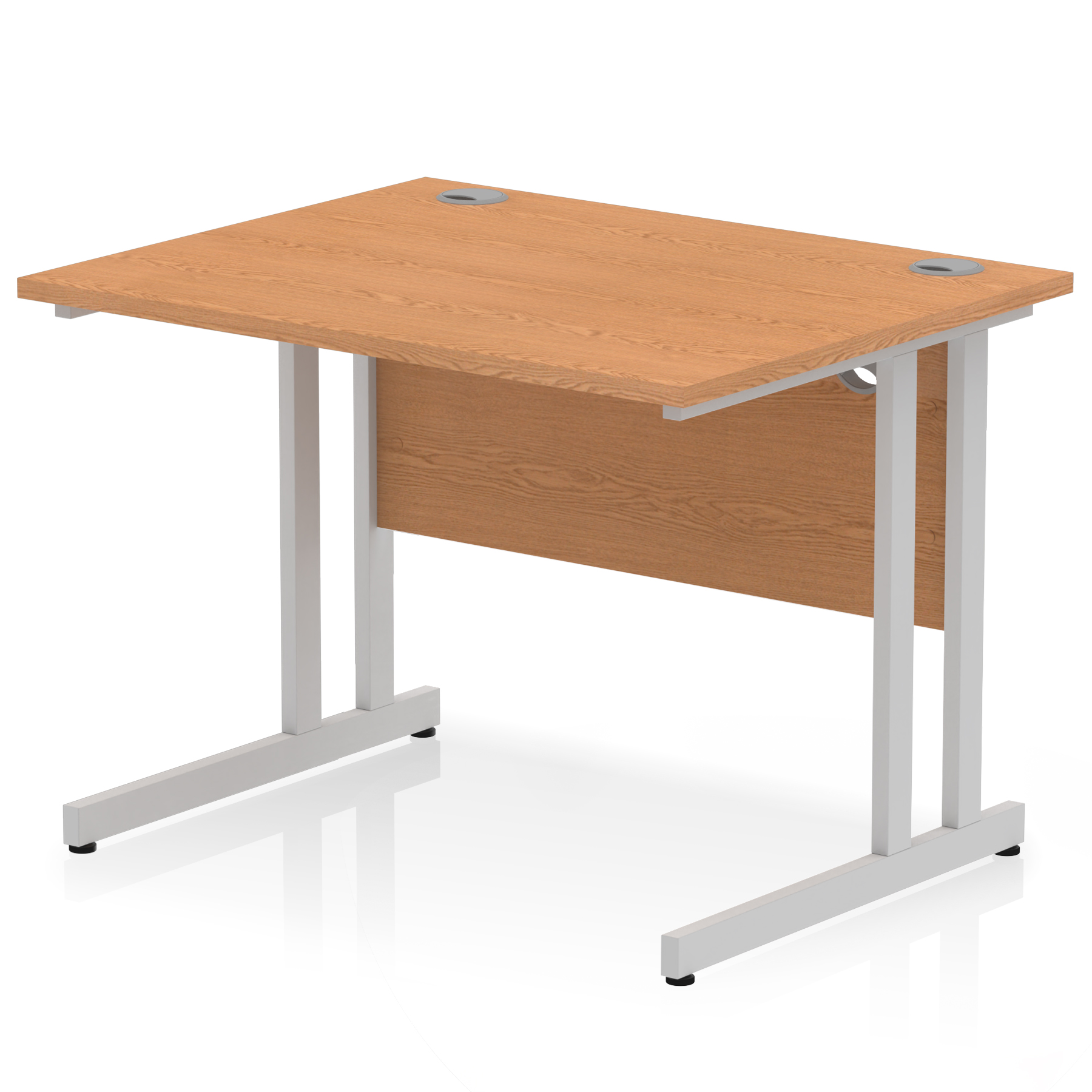 Oak / Silver Frame