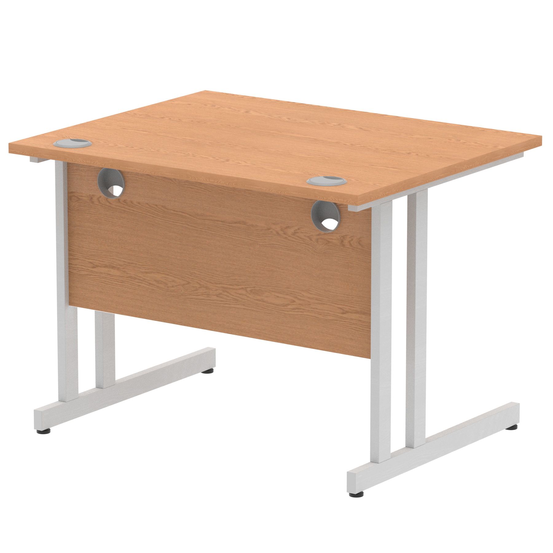 Oak / Silver Frame