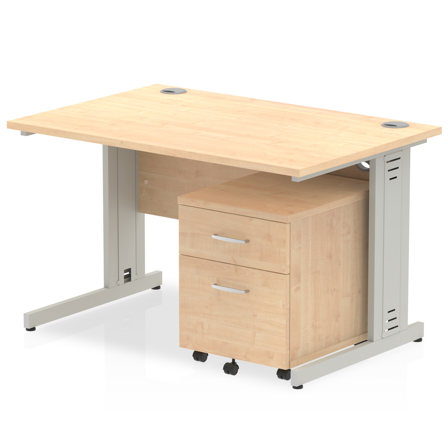 Maple / Silver Frame