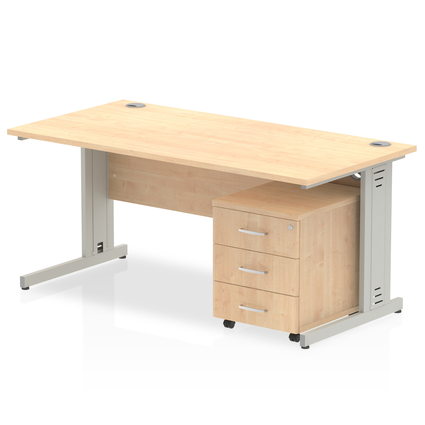 Maple / Silver Frame