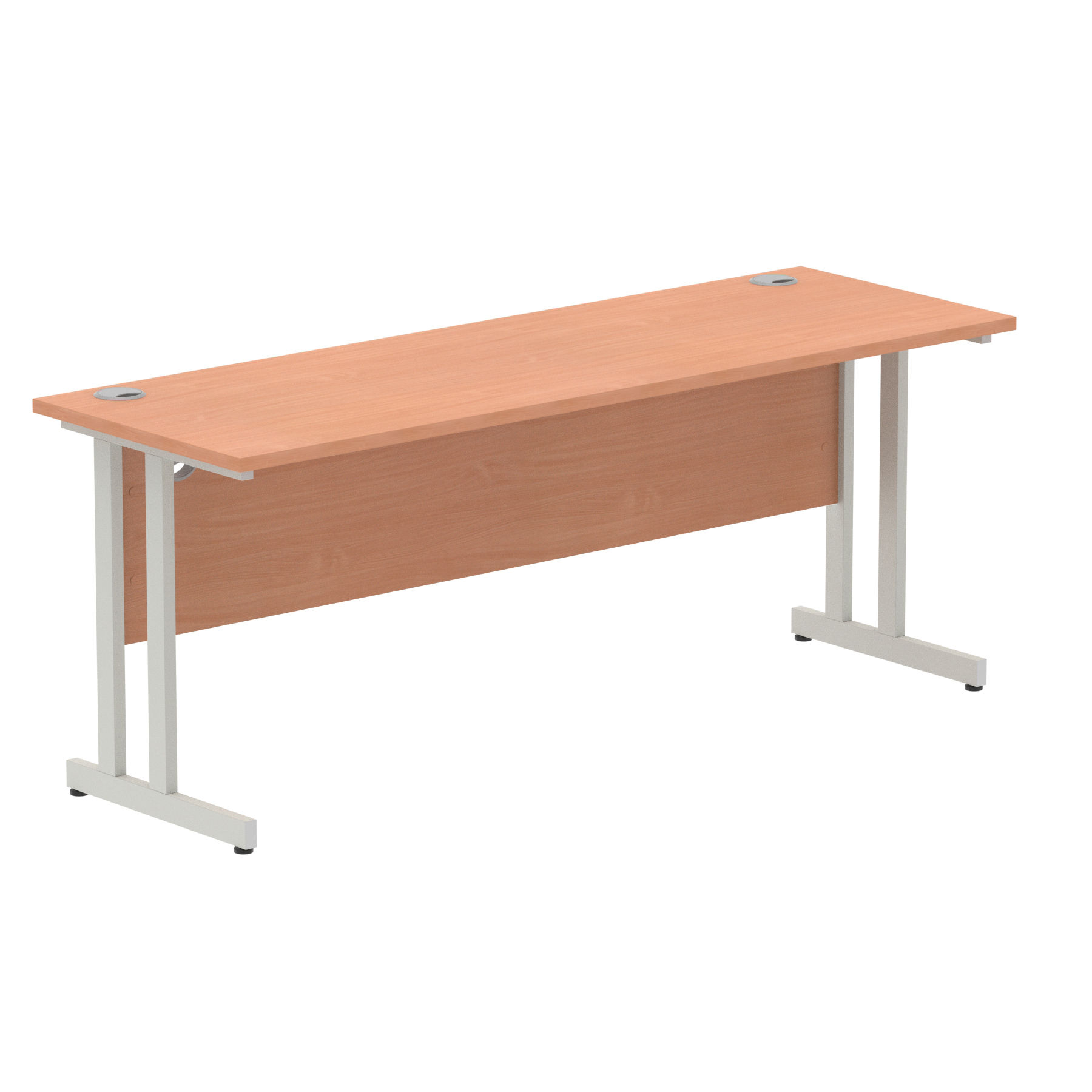 Beech / Silver Frame