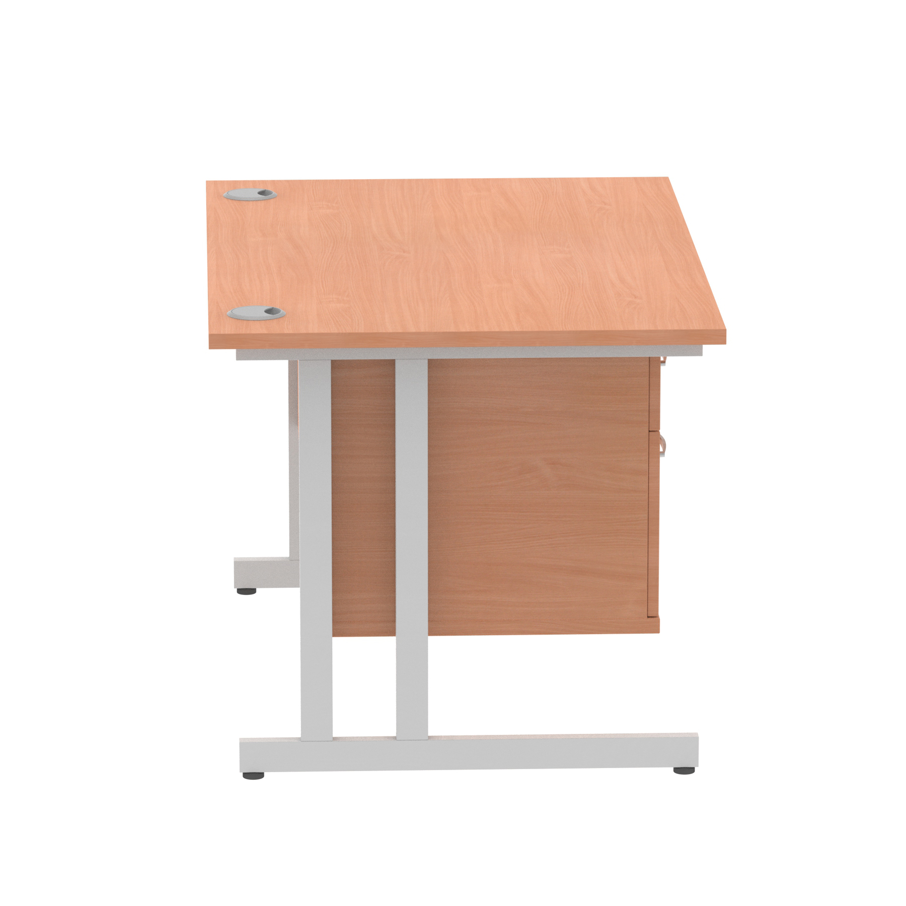 Beech / Silver Frame