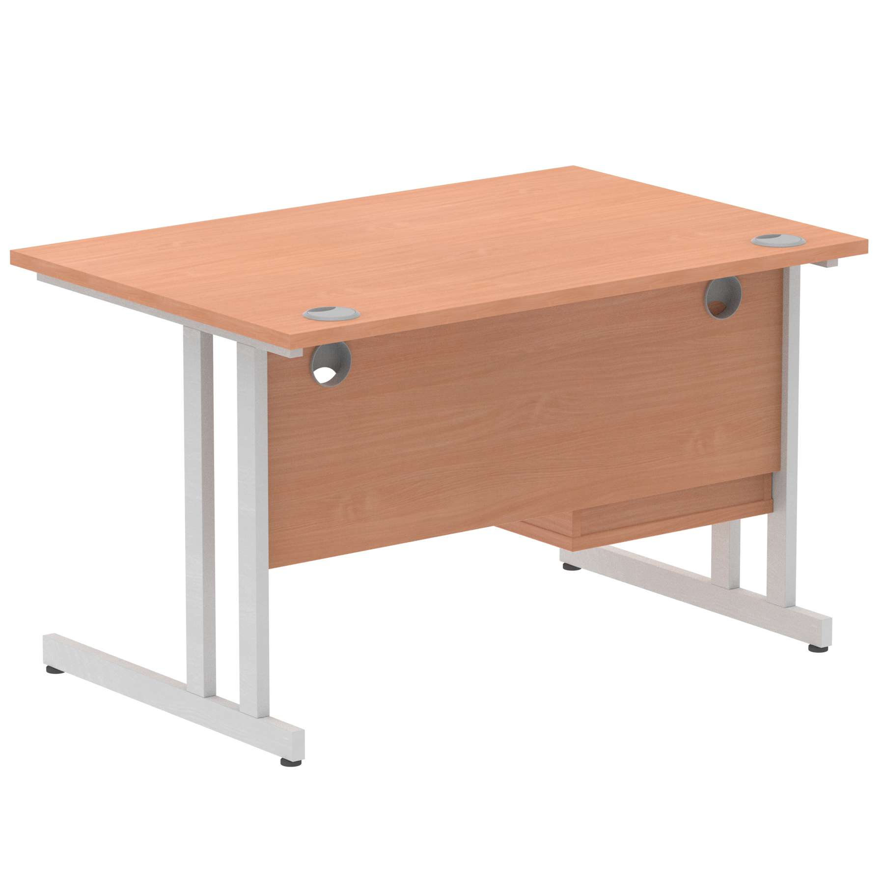 Beech / Silver Frame