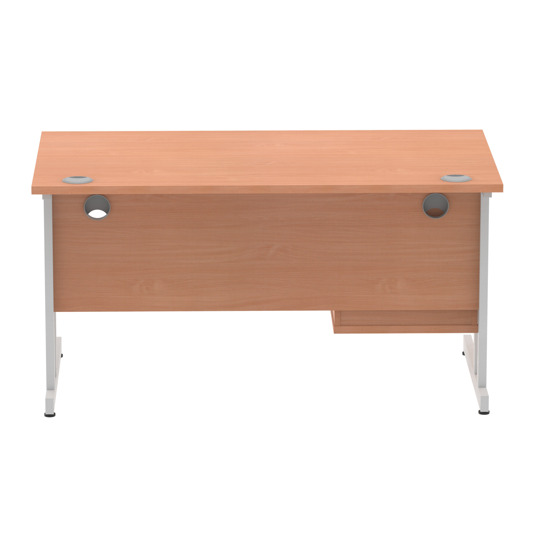 Beech / Silver Frame