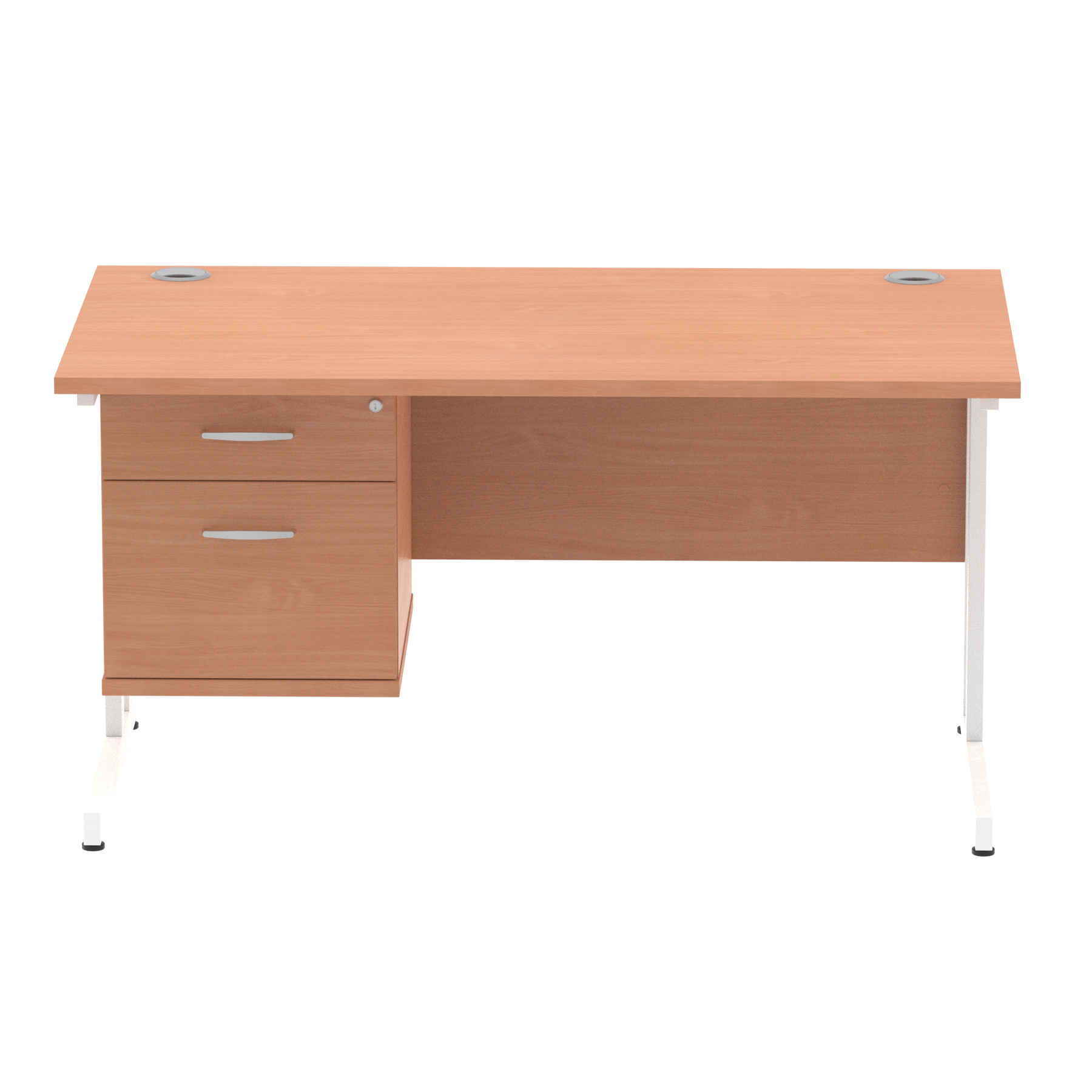 Beech / White Frame
