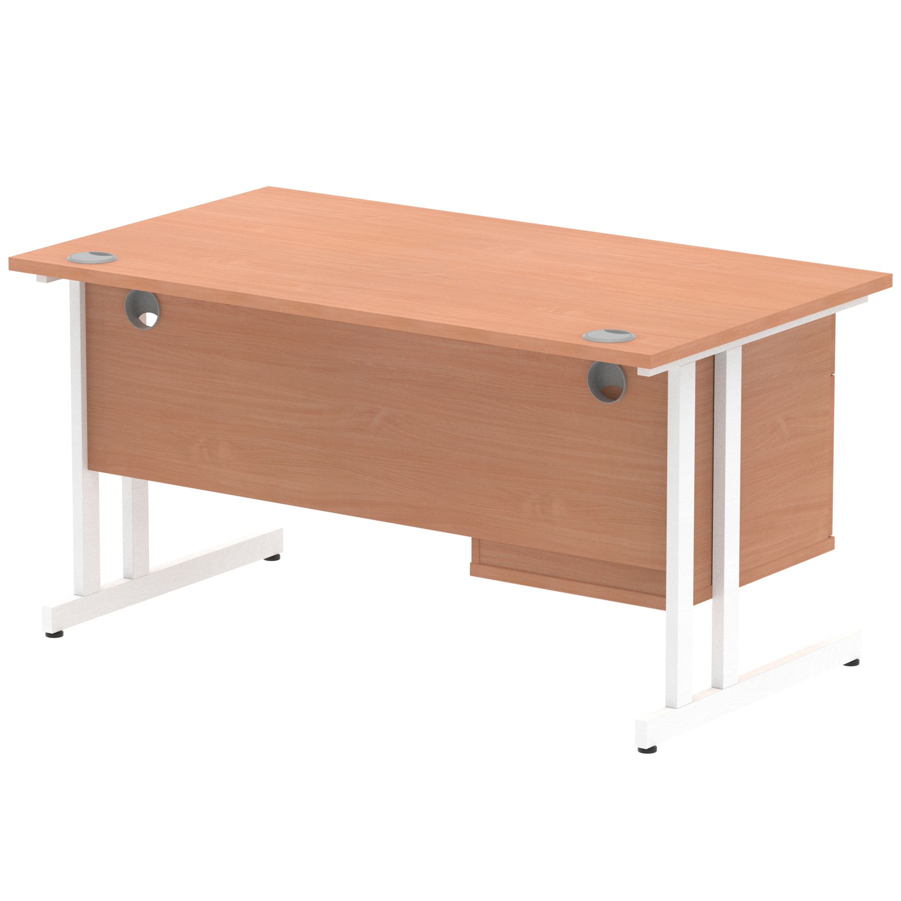 Beech / White Frame
