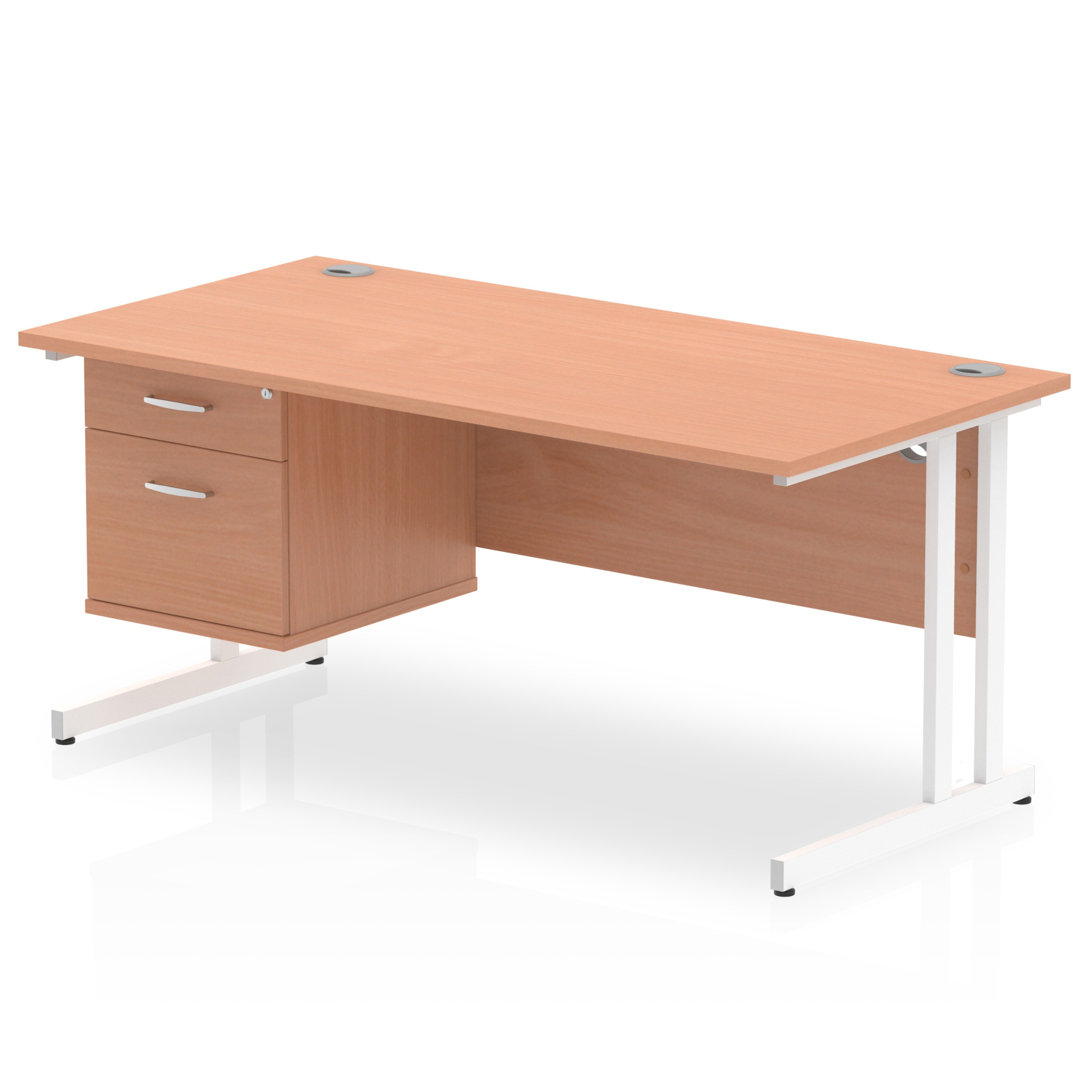 Beech / White Frame