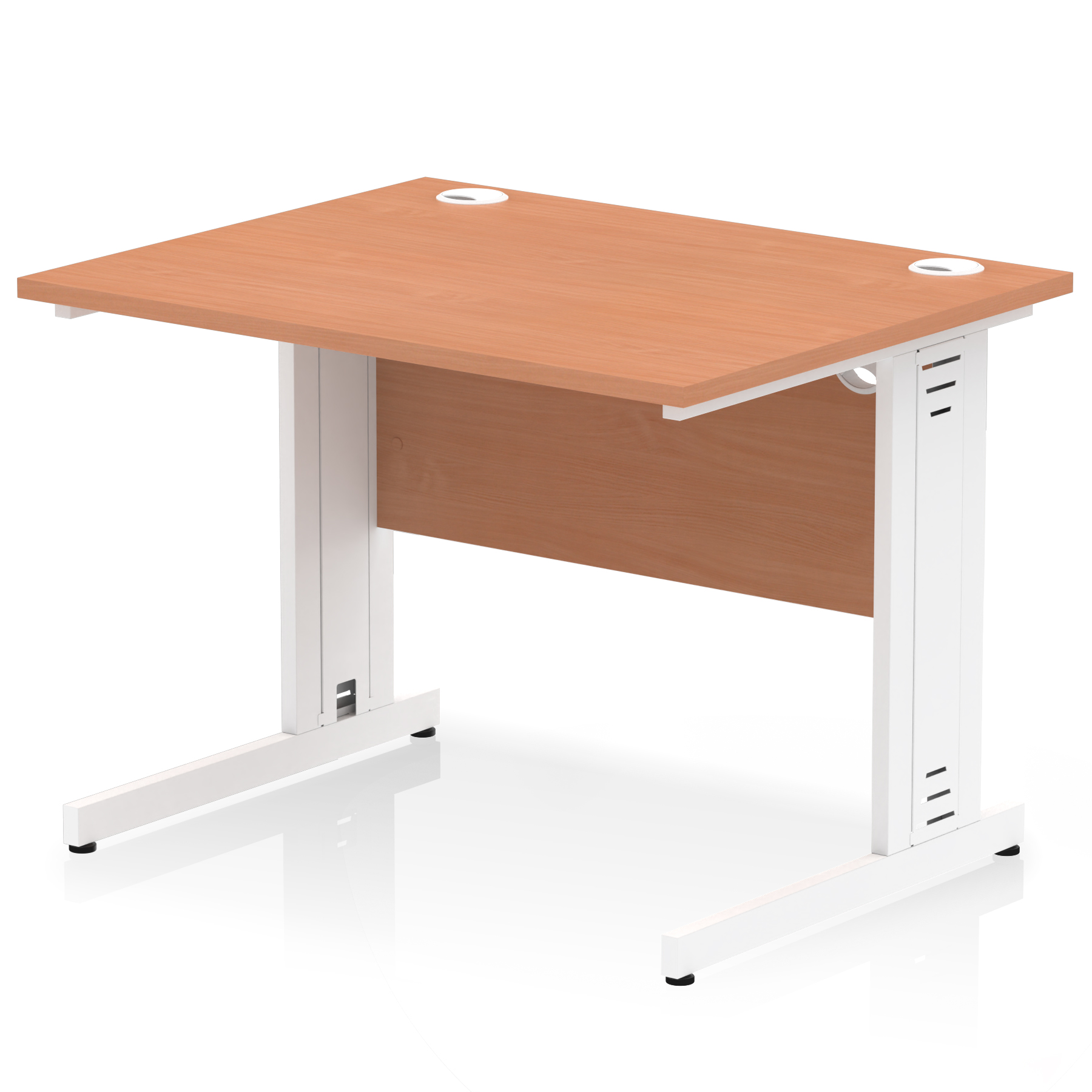 Beech / White Frame