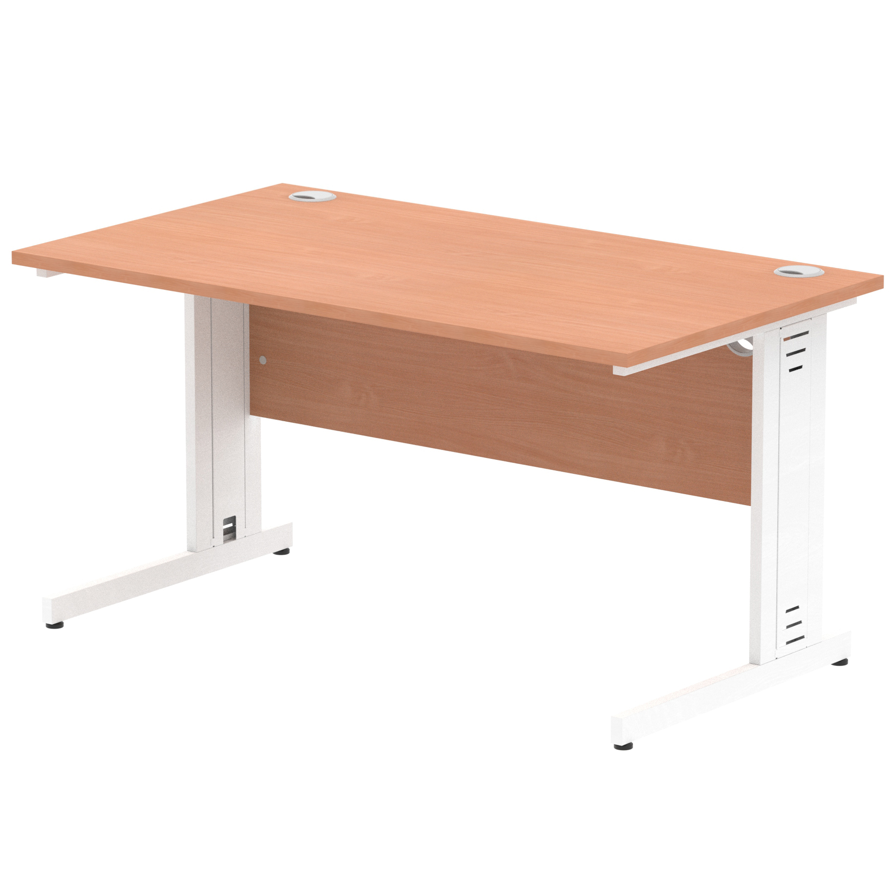 Beech / White Frame