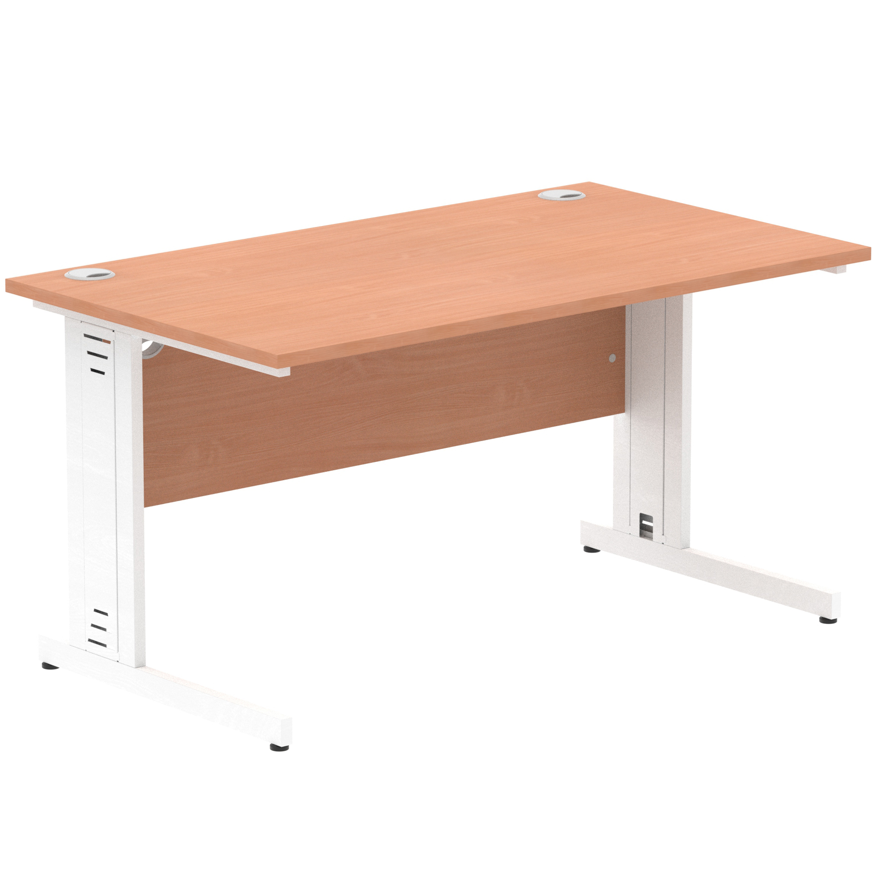 Beech / White Frame