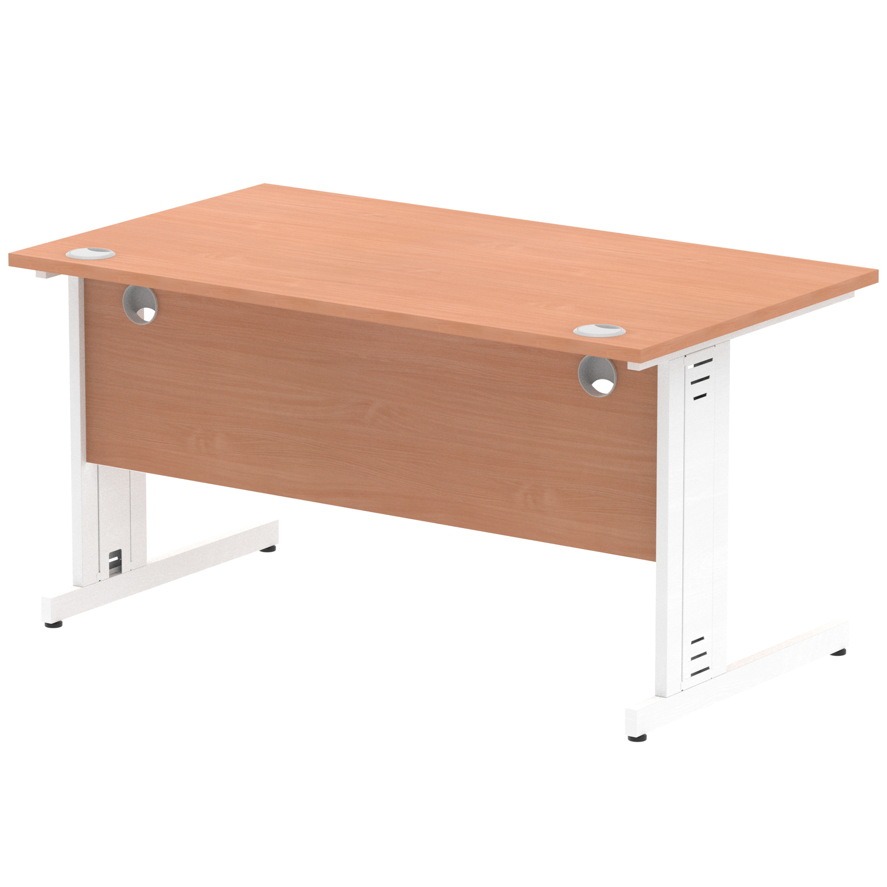 Beech / White Frame