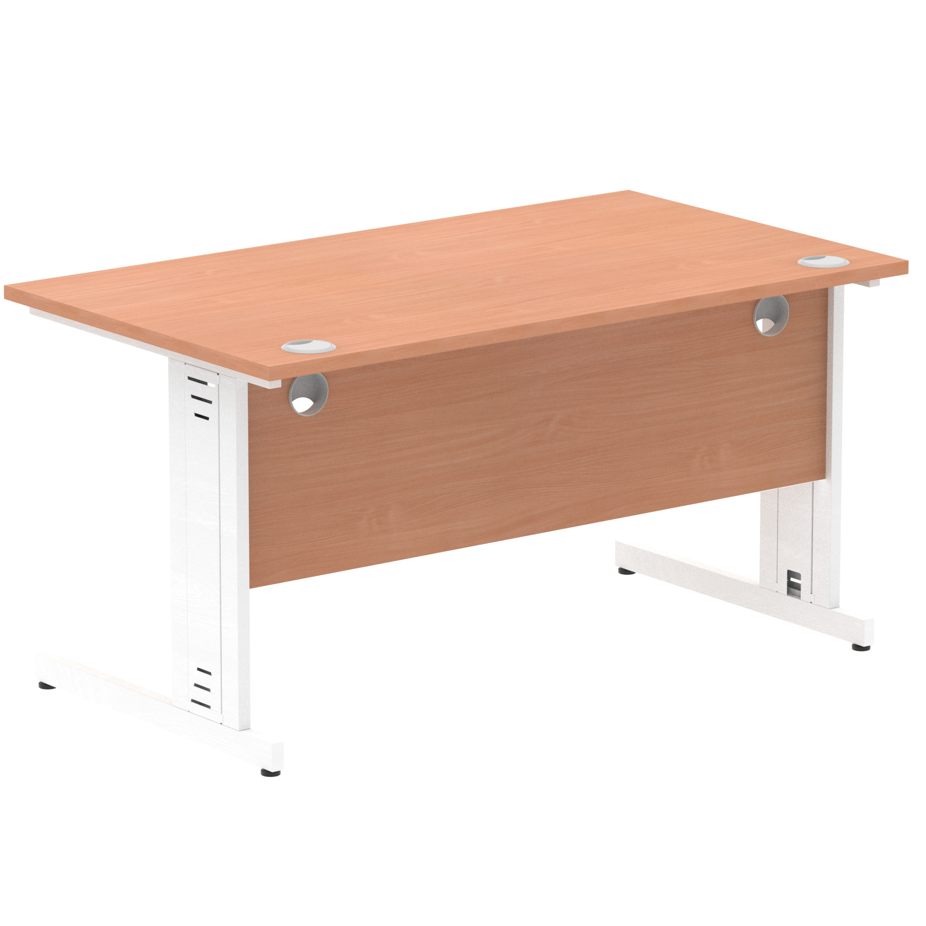 Beech / White Frame