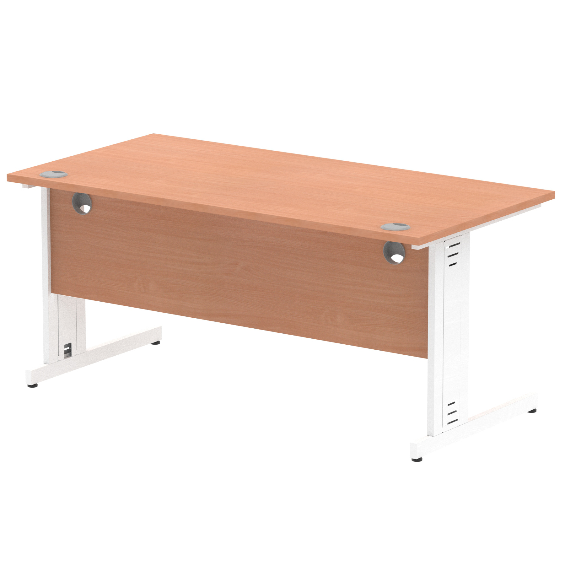Beech / White Frame