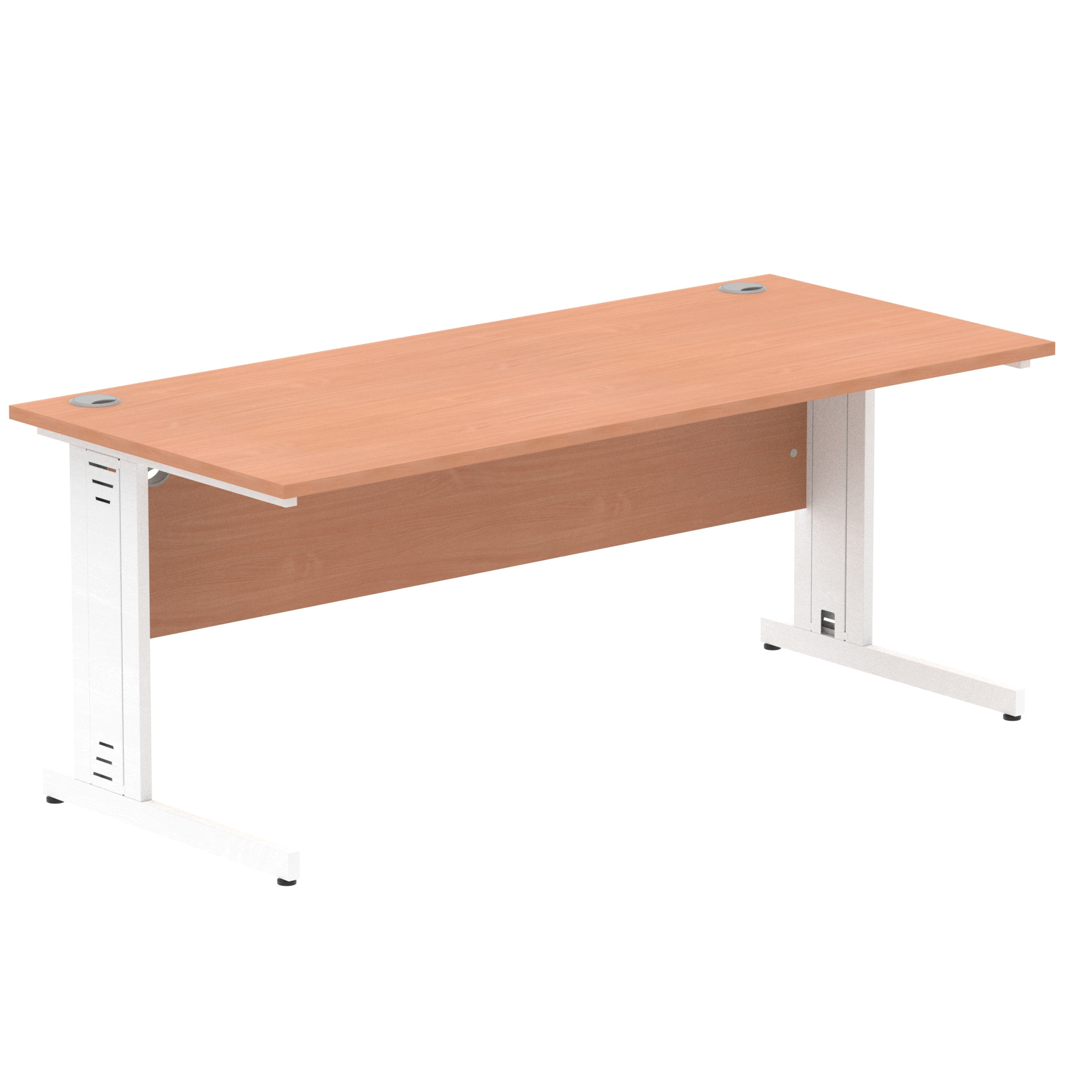 Beech / White Frame