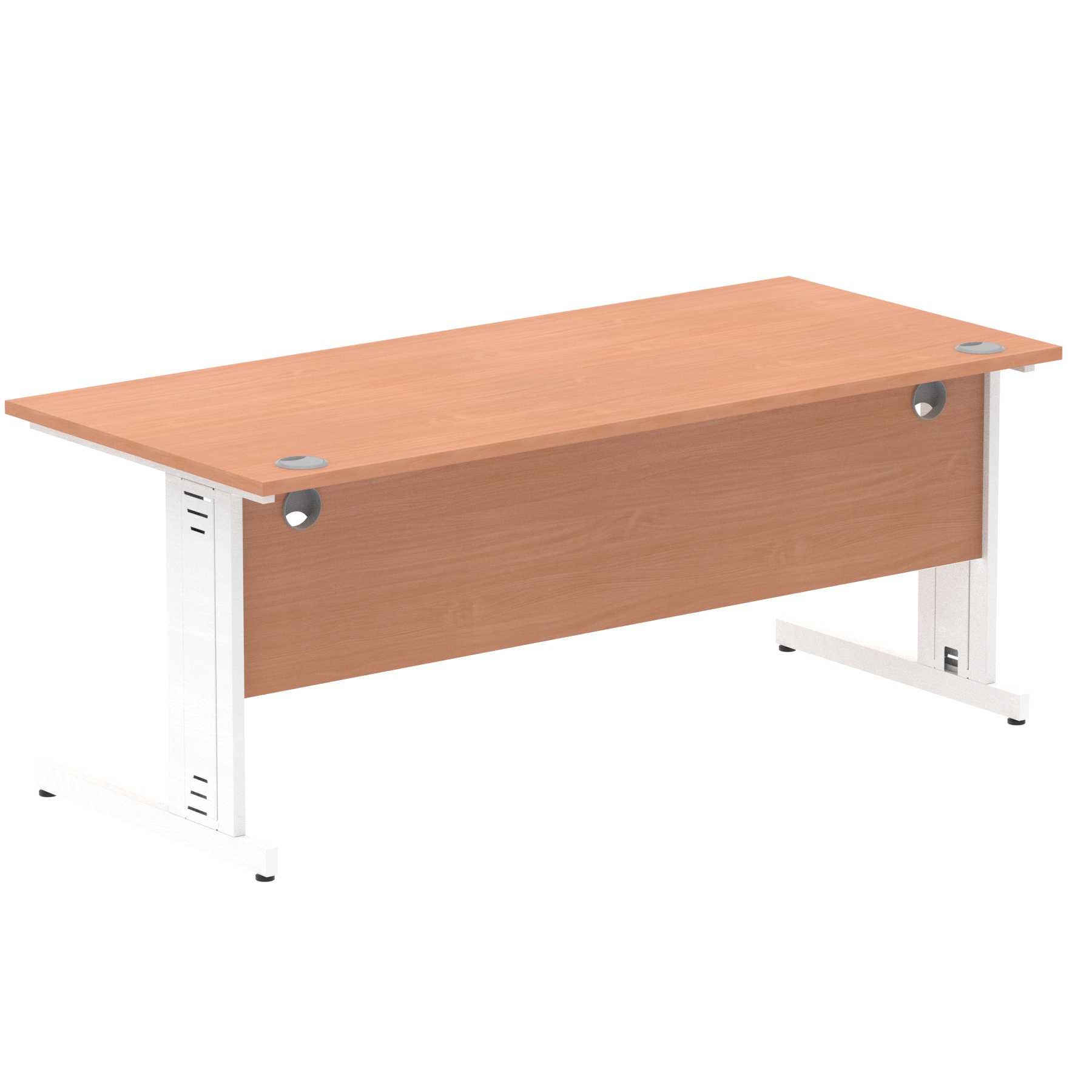 Beech / White Frame