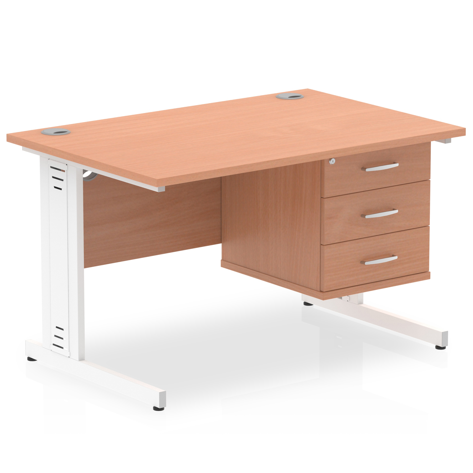 Beech / White Frame