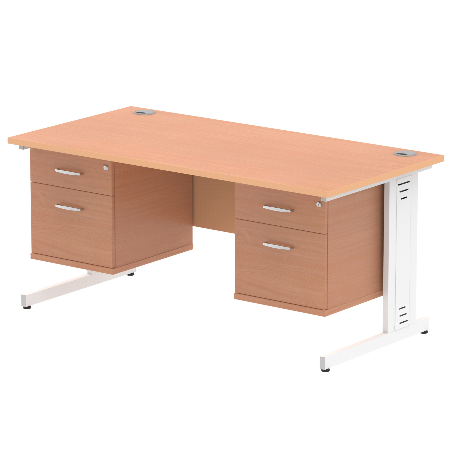 Beech / White Frame