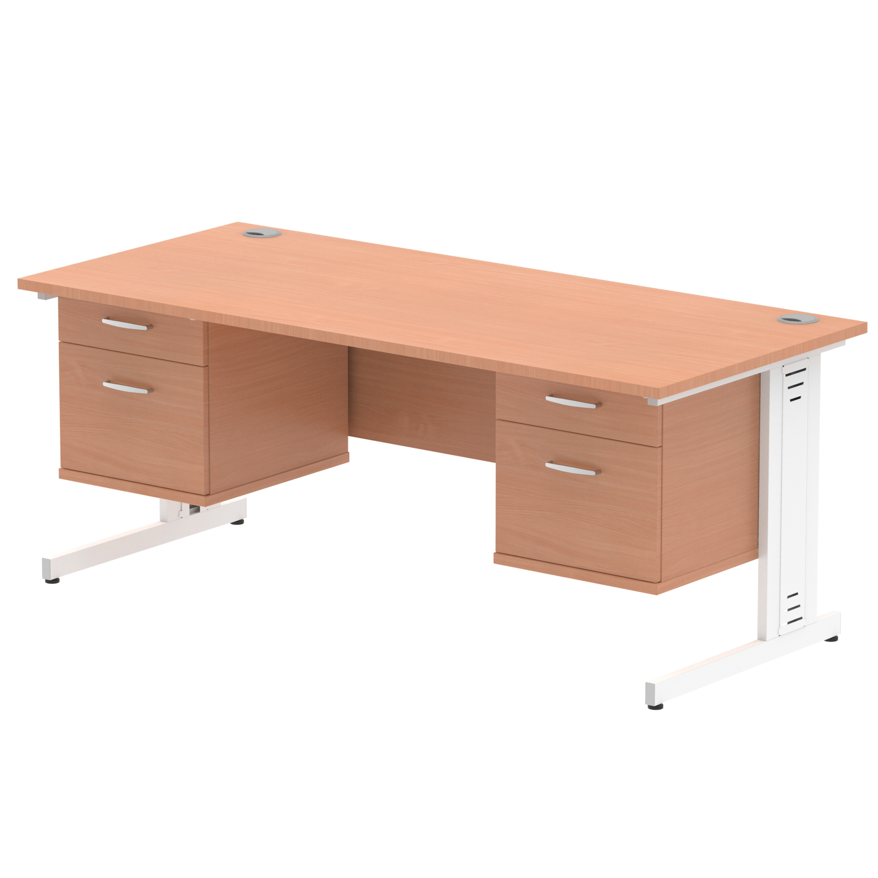 Beech / White Frame