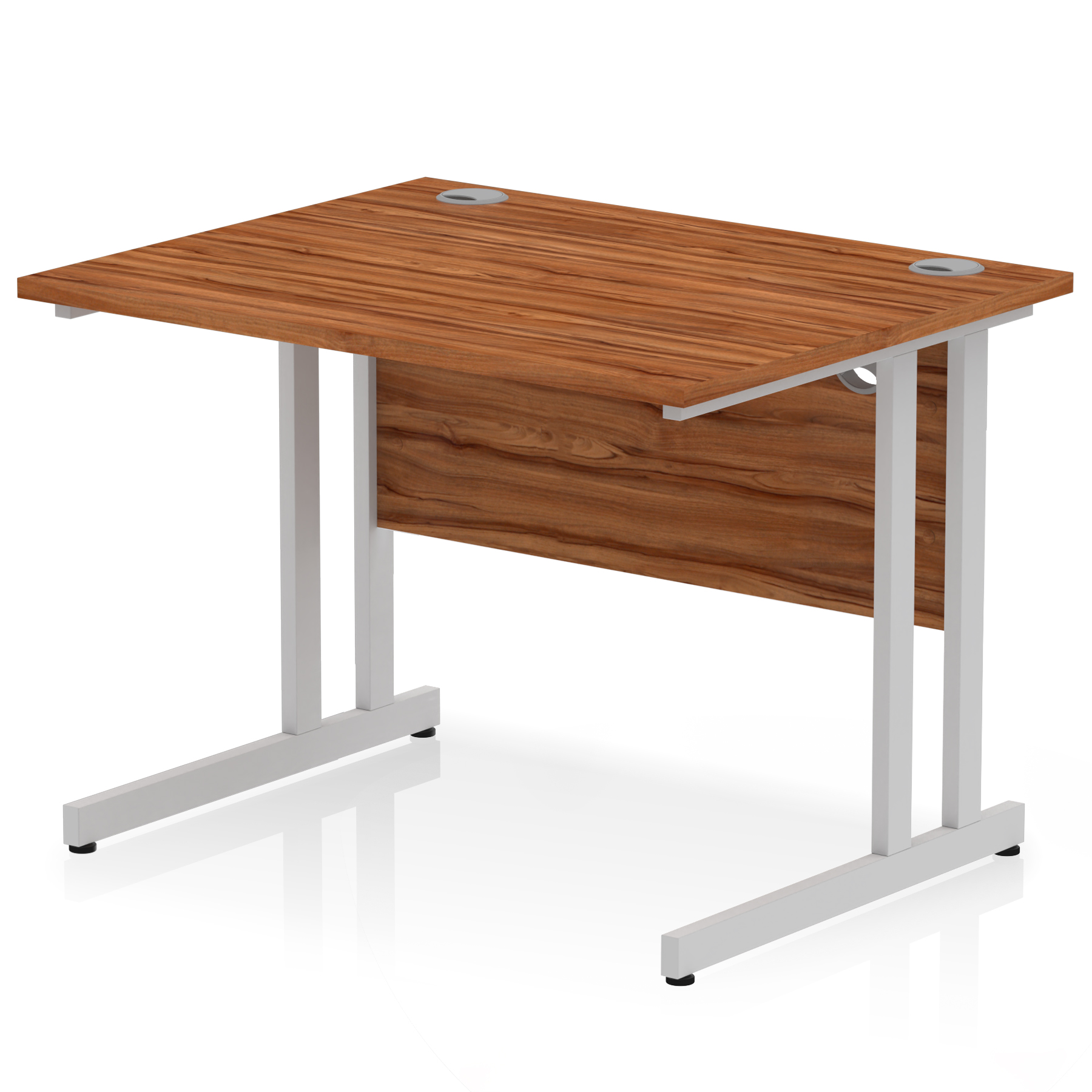 Walnut / Silver Frame