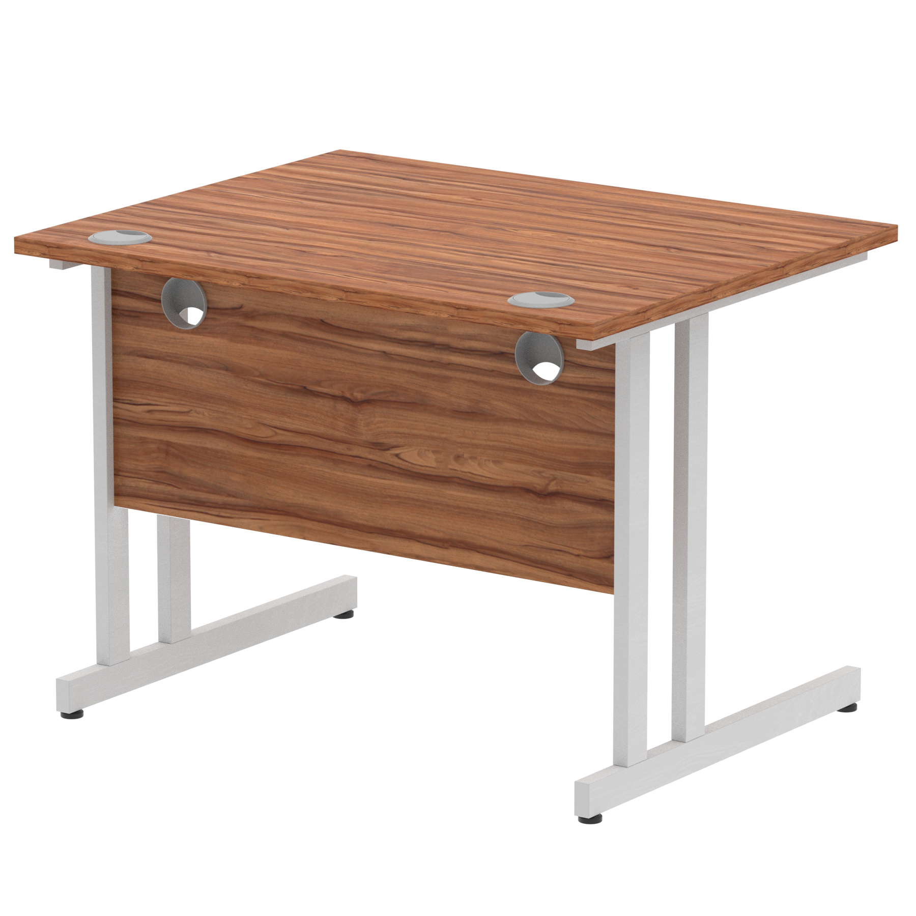 Walnut / Silver Frame