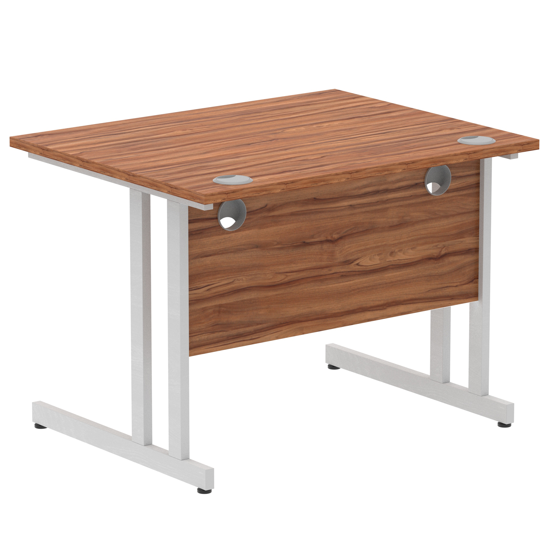 Walnut / Silver Frame