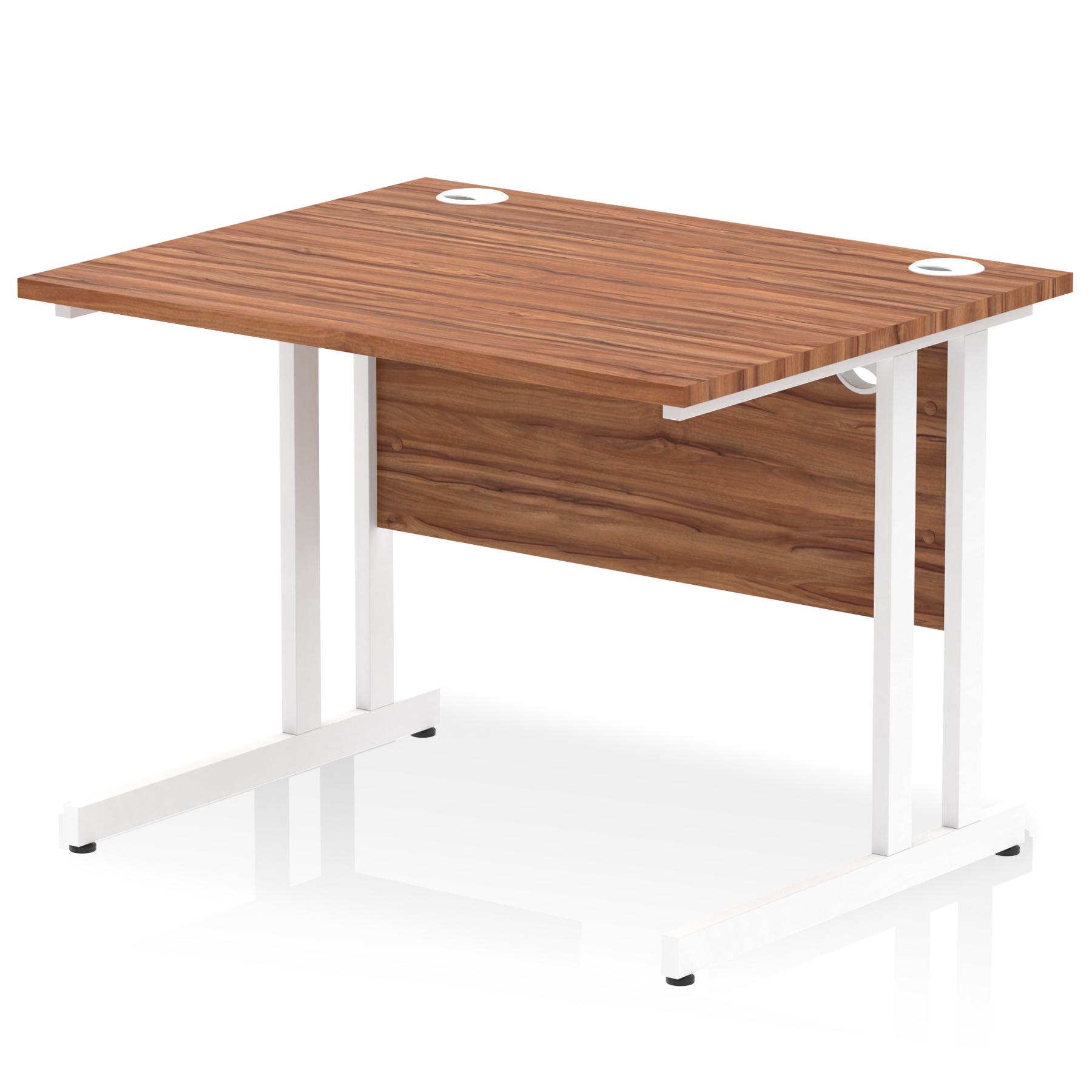 Walnut / White Frame