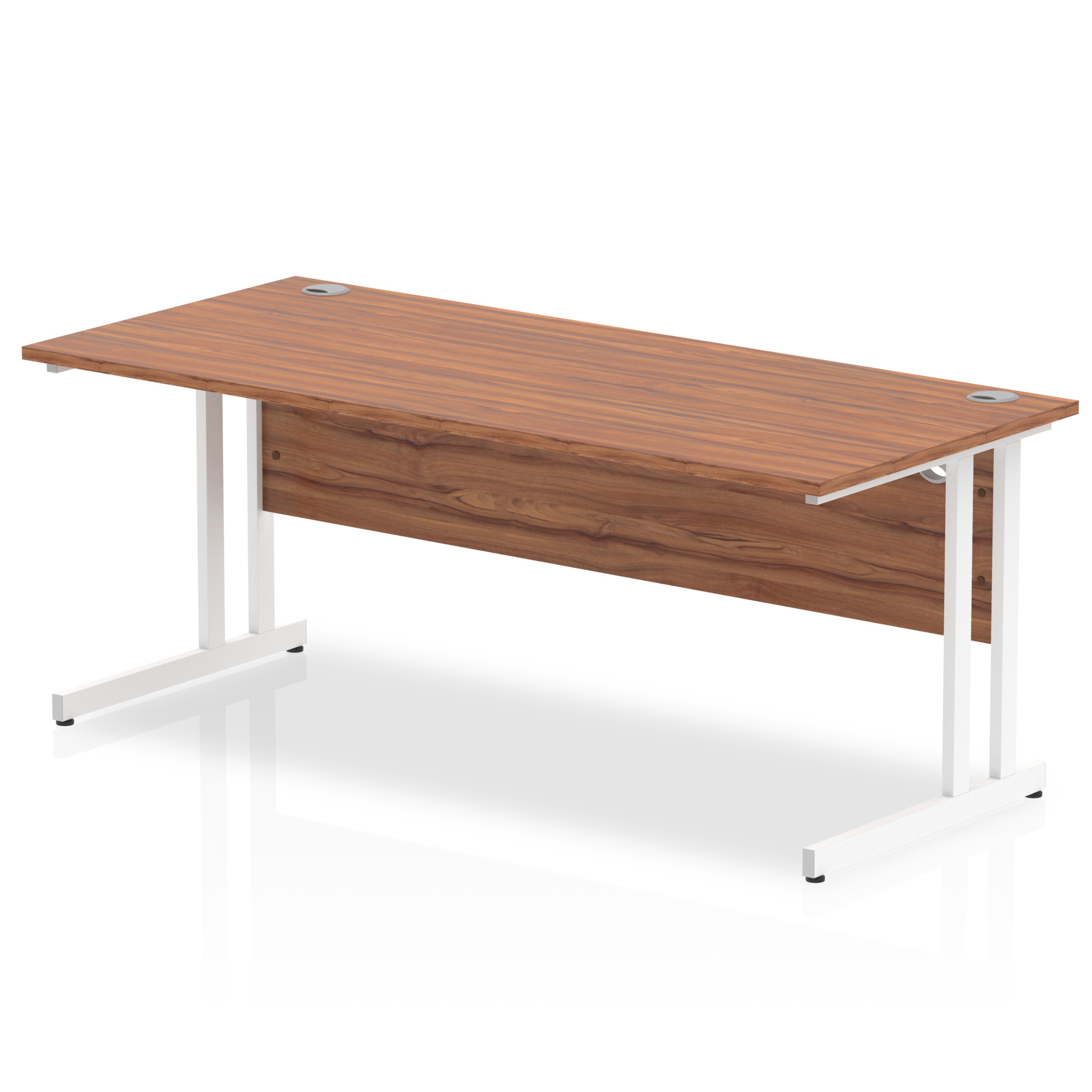 Walnut / White Frame