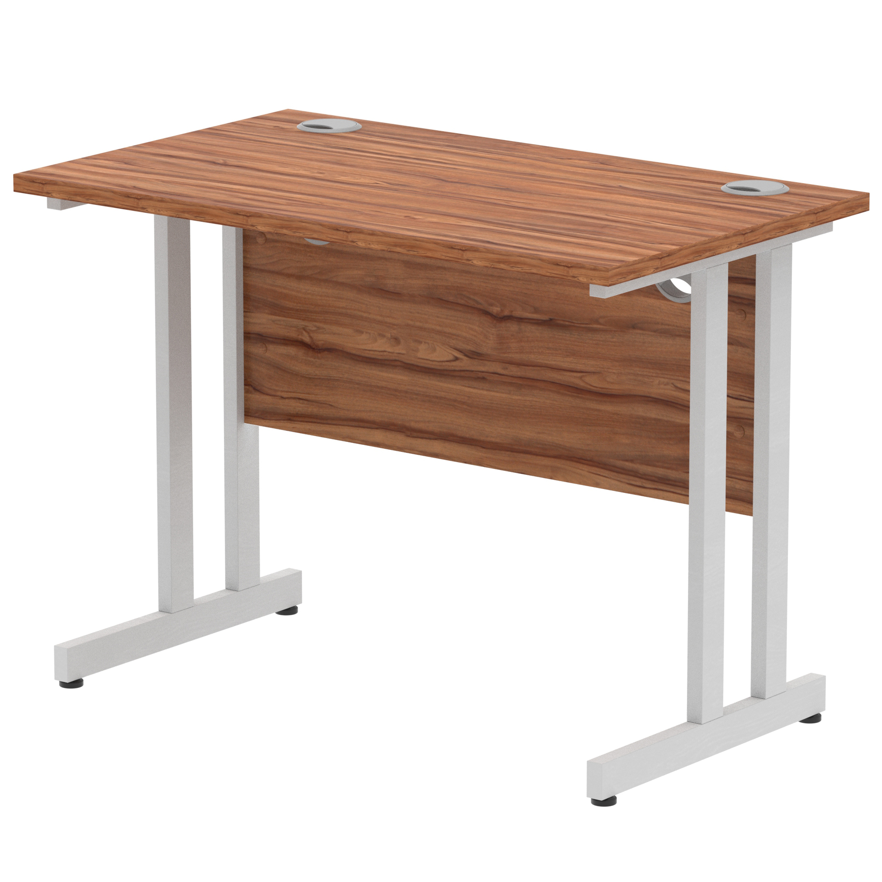 Walnut / Silver Frame