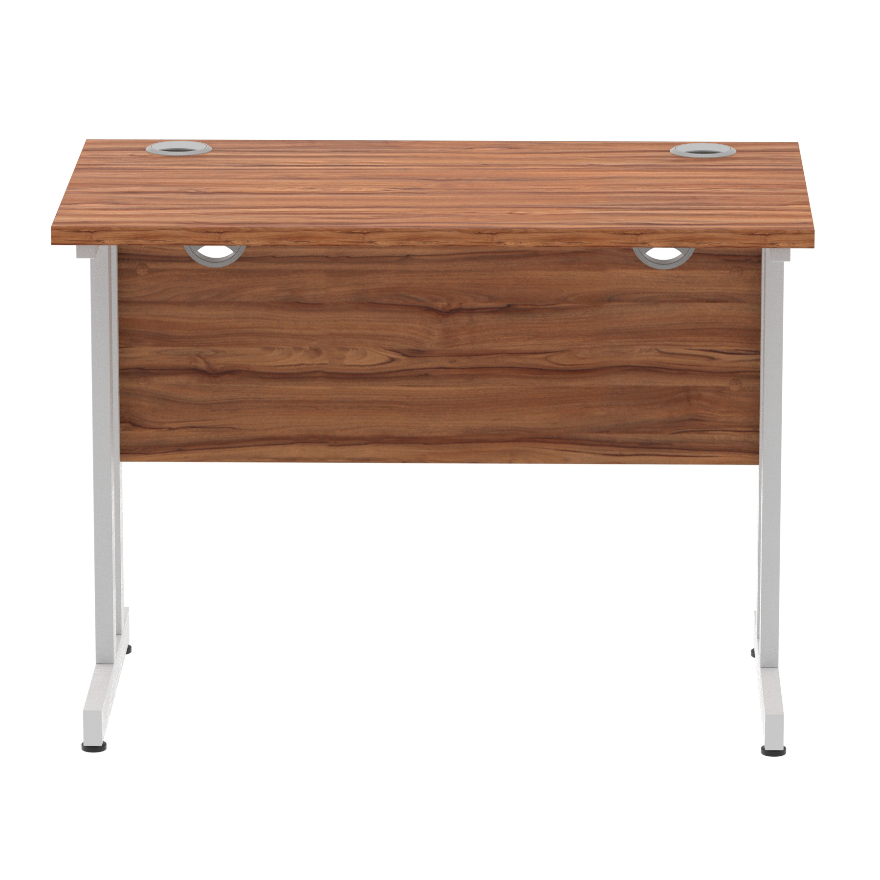 Walnut / Silver Frame