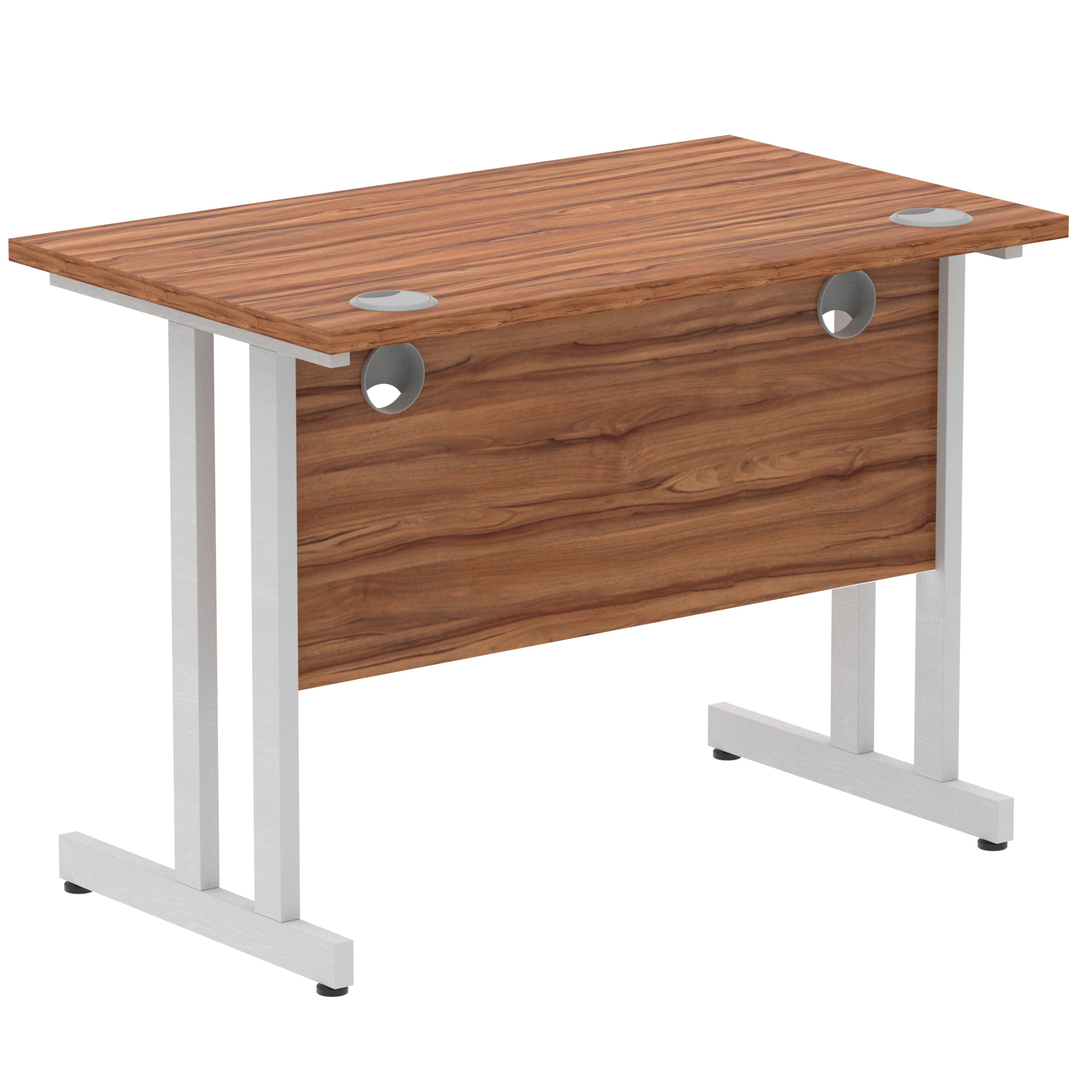 Walnut / Silver Frame