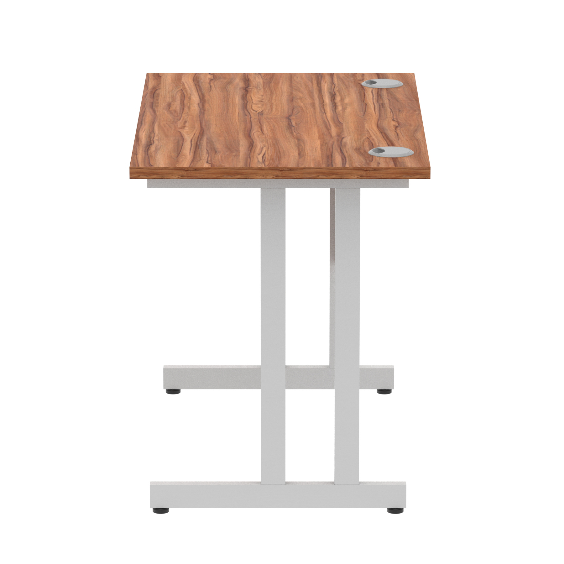 Walnut / Silver Frame