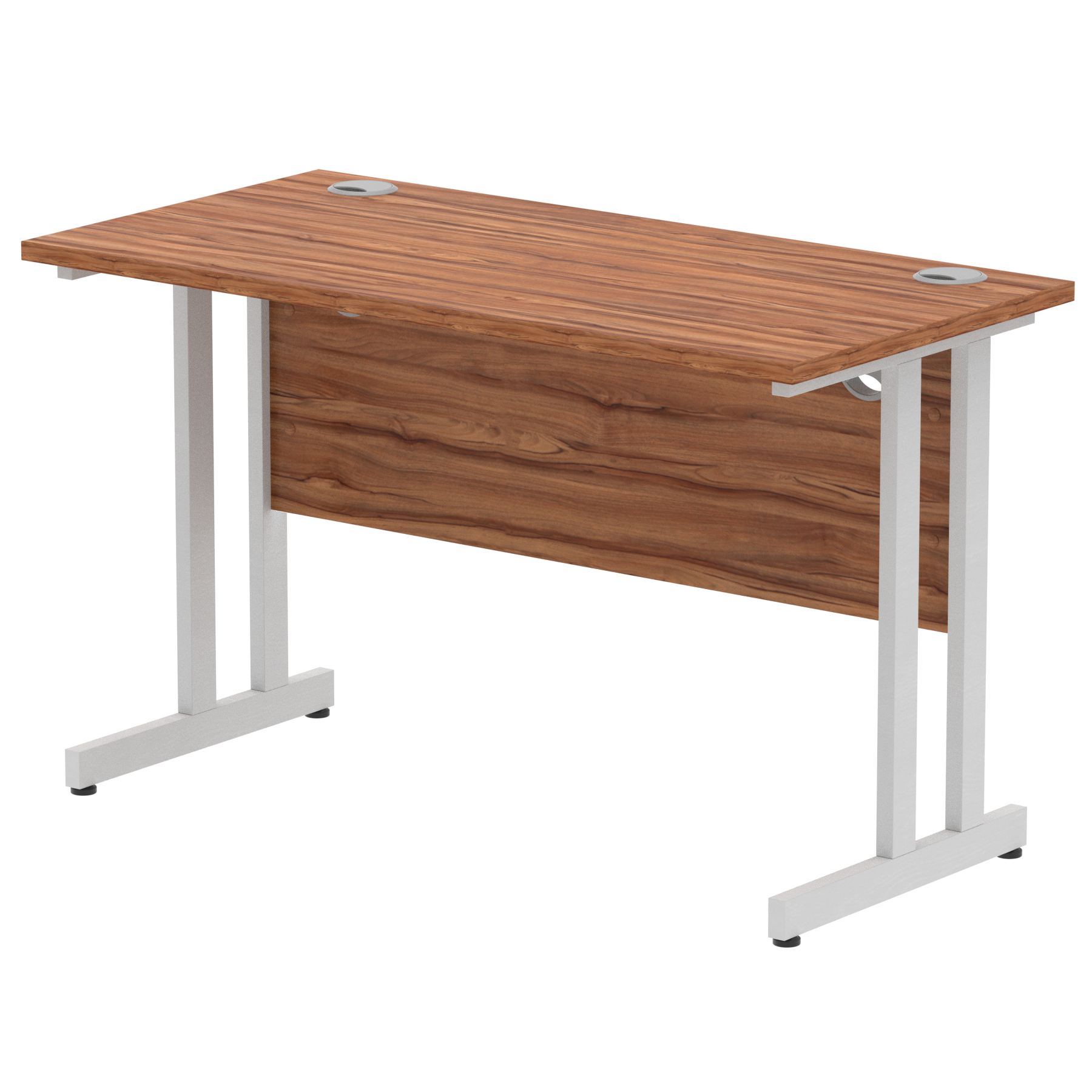 Walnut / Silver Frame