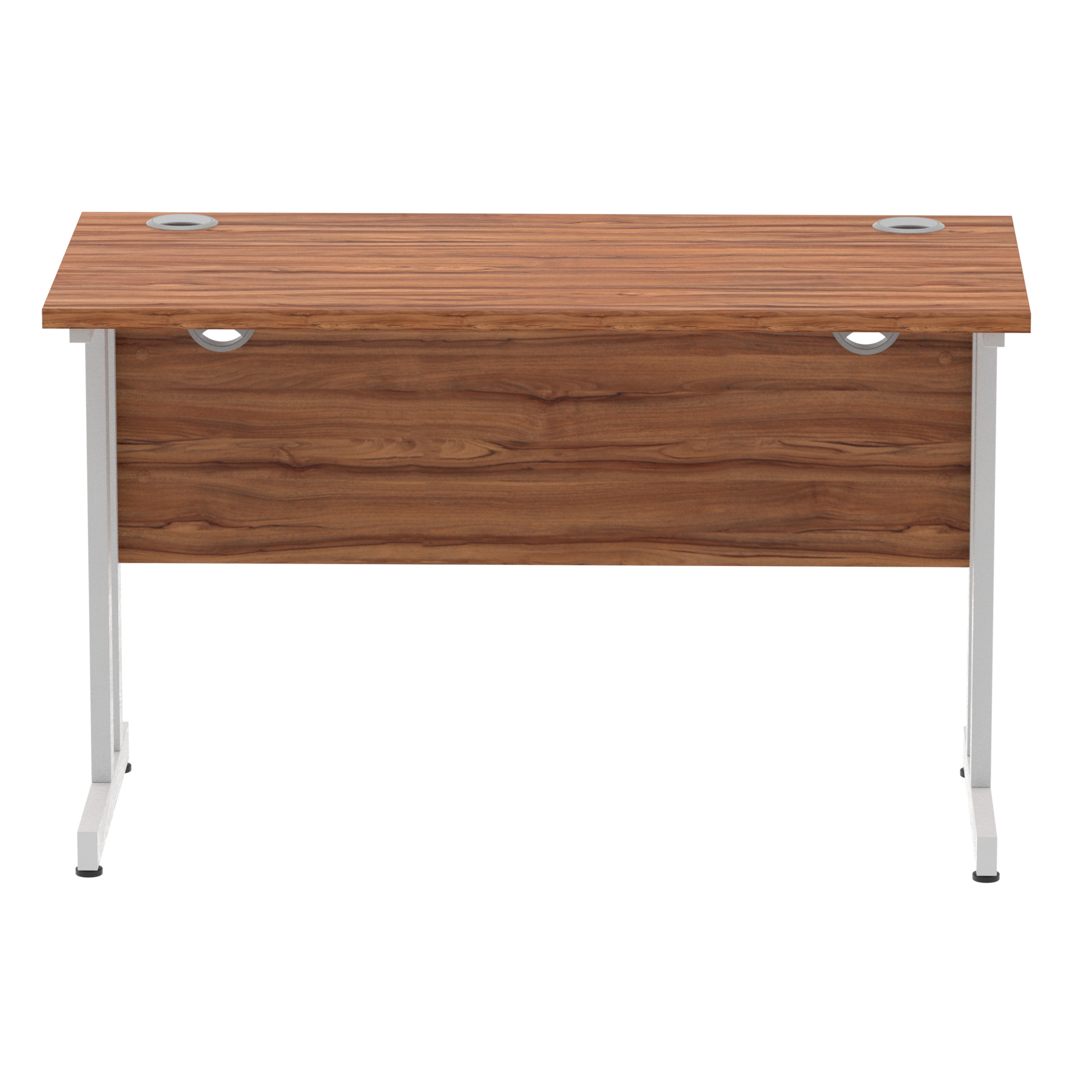 Walnut / Silver Frame