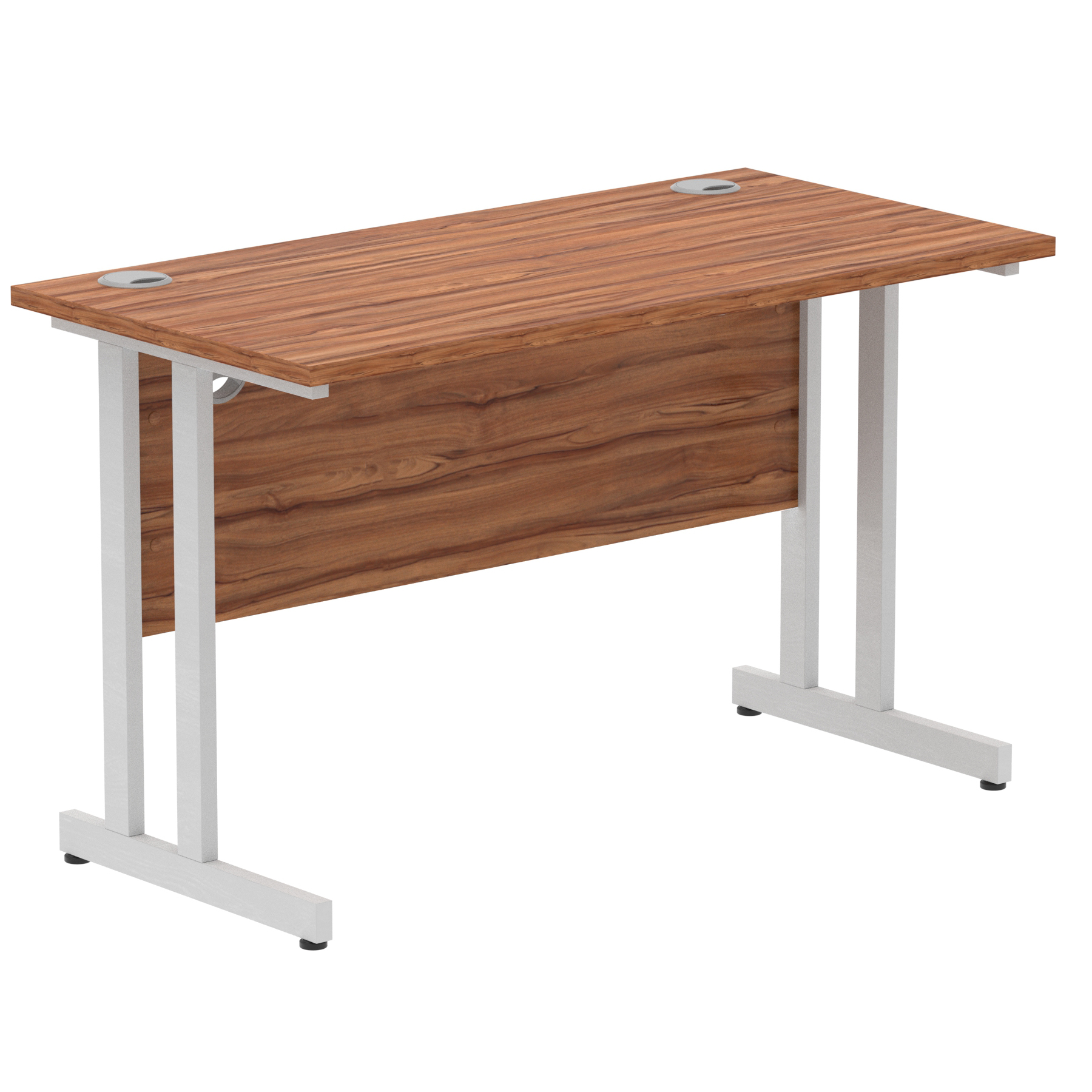 Walnut / Silver Frame