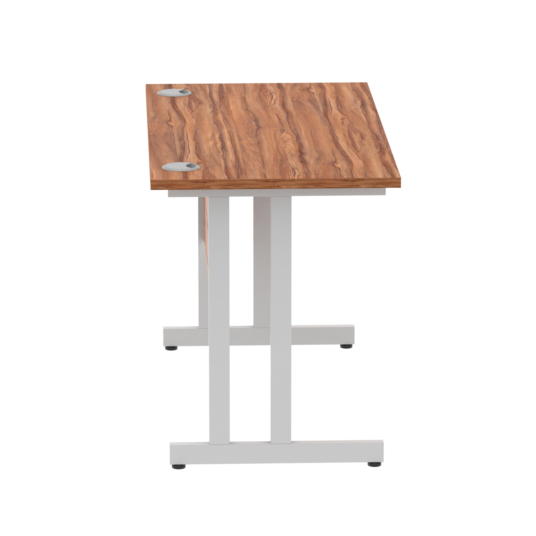 Walnut / Silver Frame