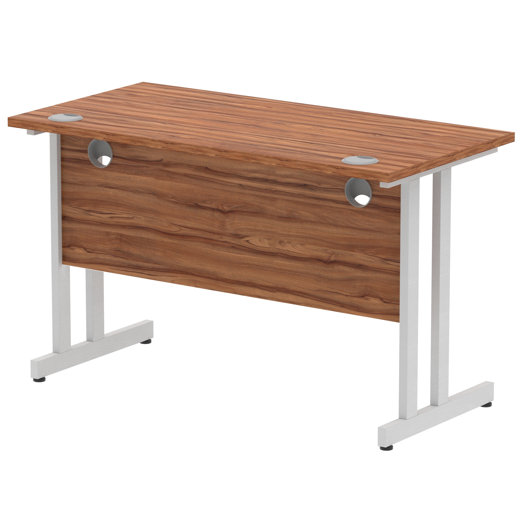 Walnut / Silver Frame