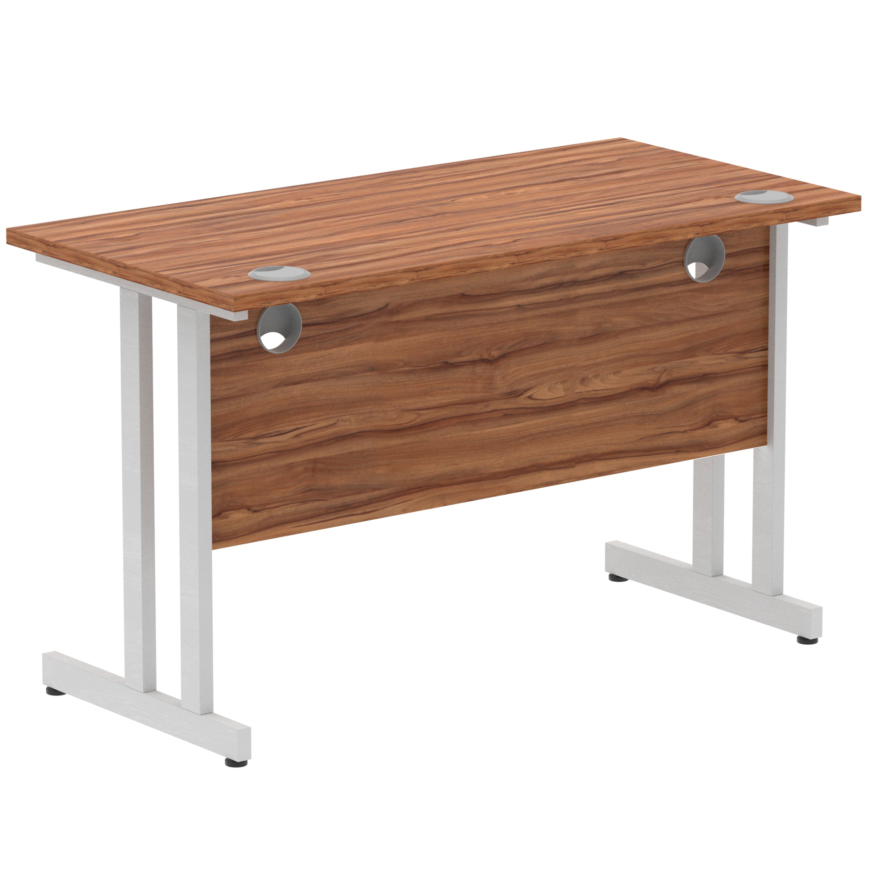 Walnut / Silver Frame