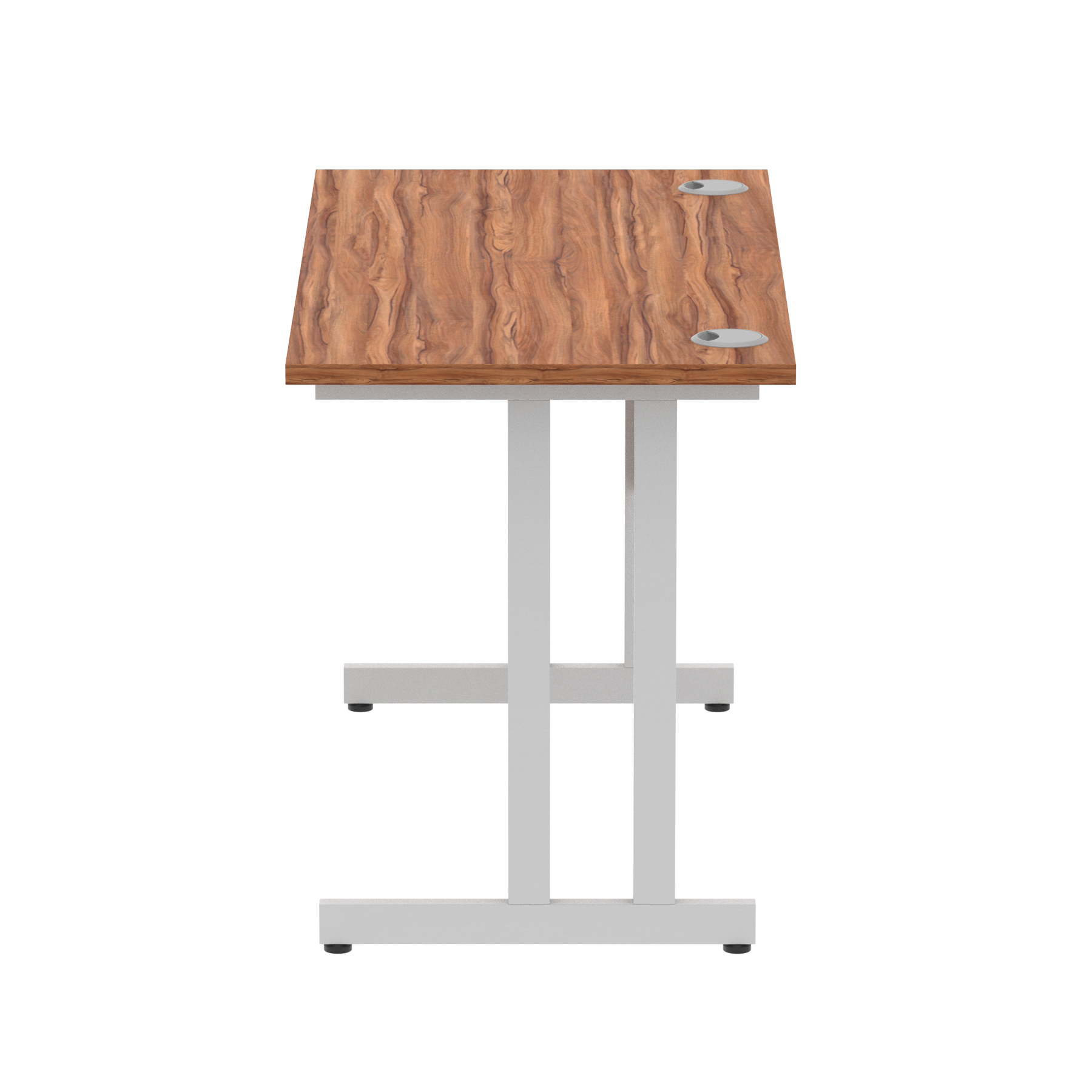 Walnut / Silver Frame