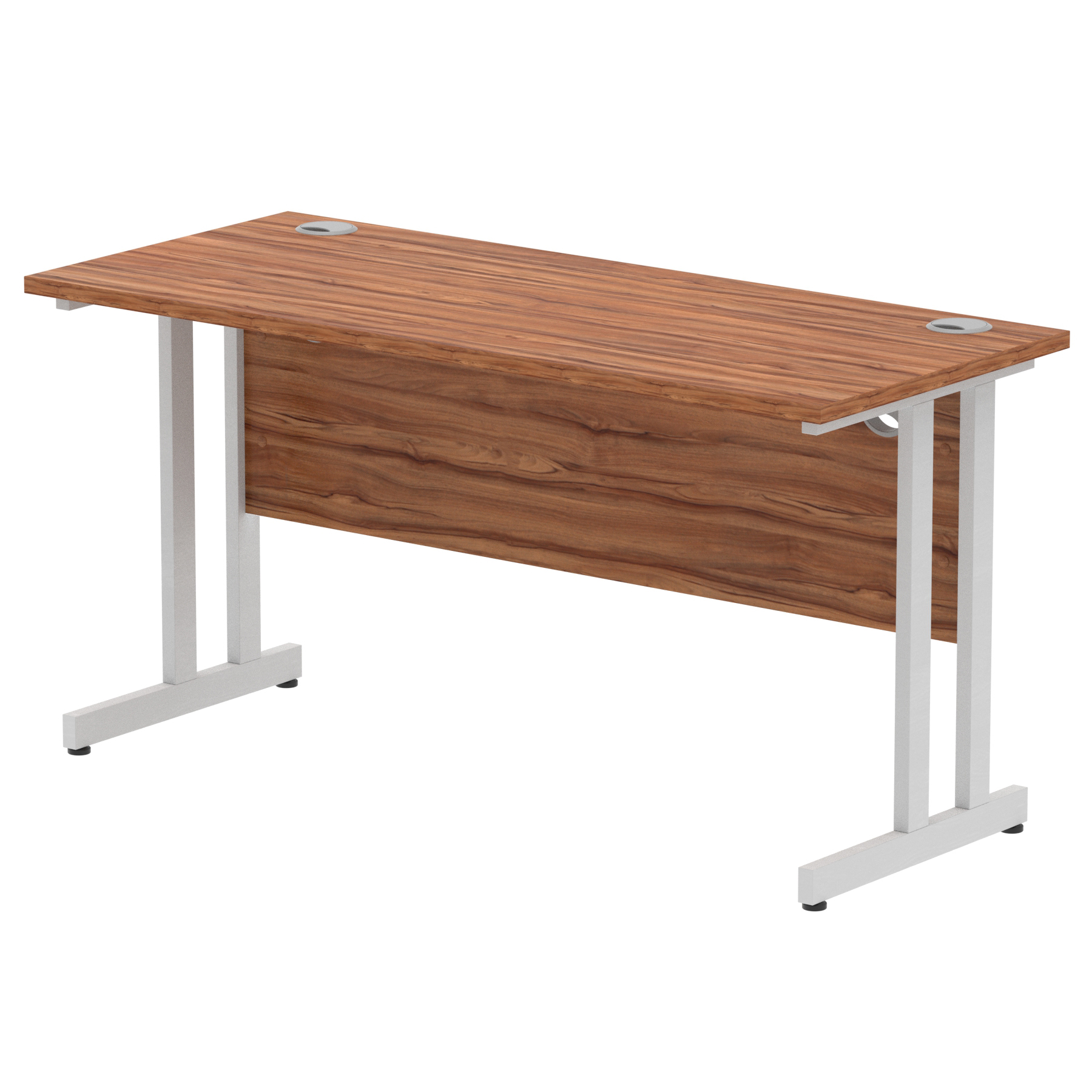 Walnut / Silver Frame