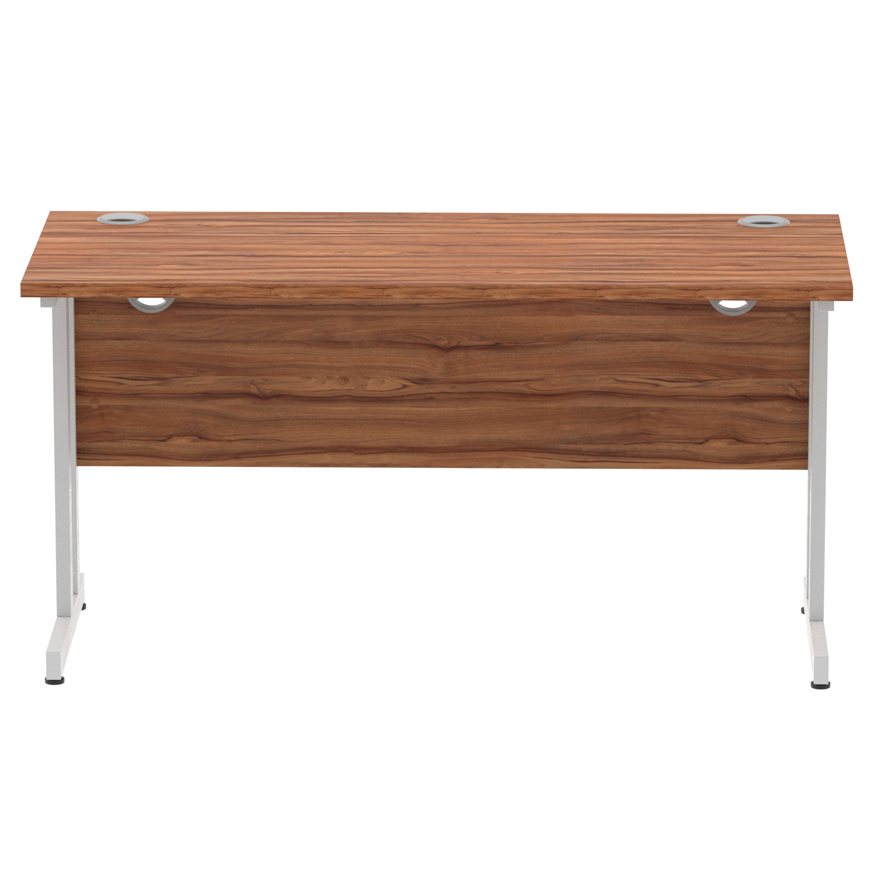 Walnut / Silver Frame