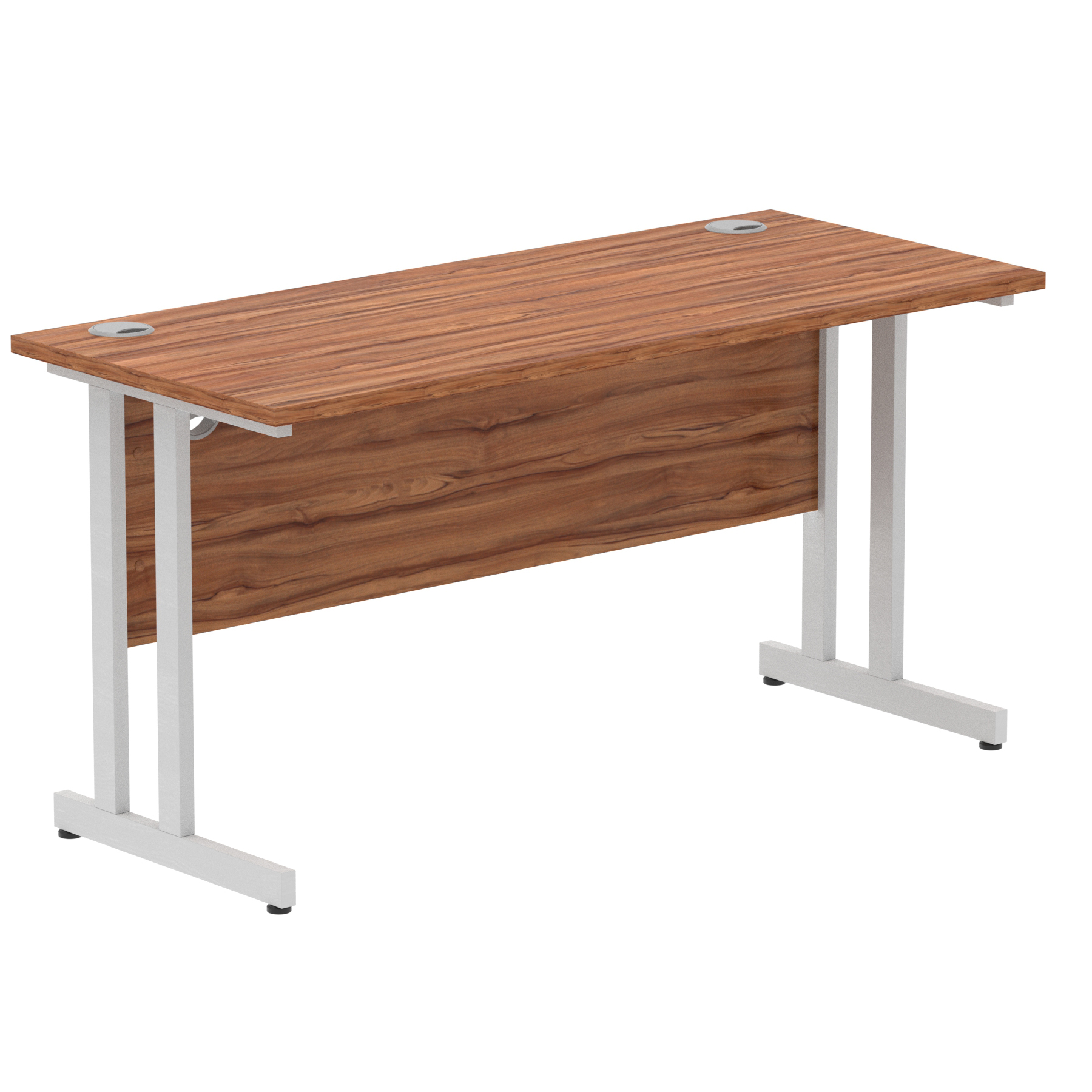 Walnut / Silver Frame