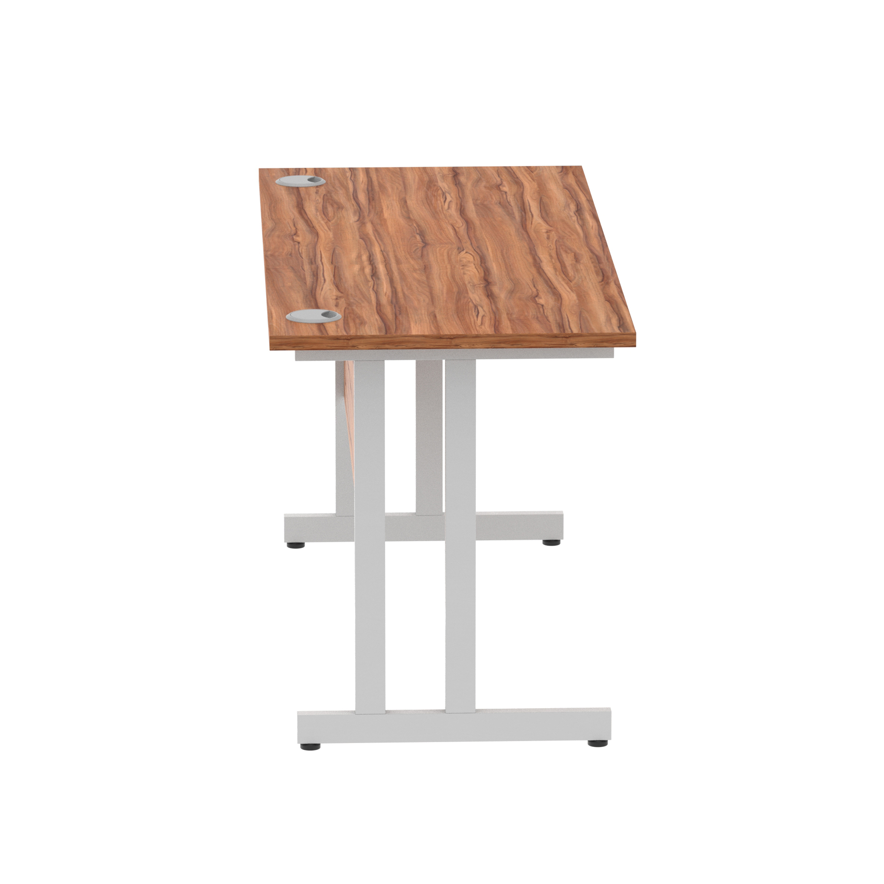 Walnut / Silver Frame
