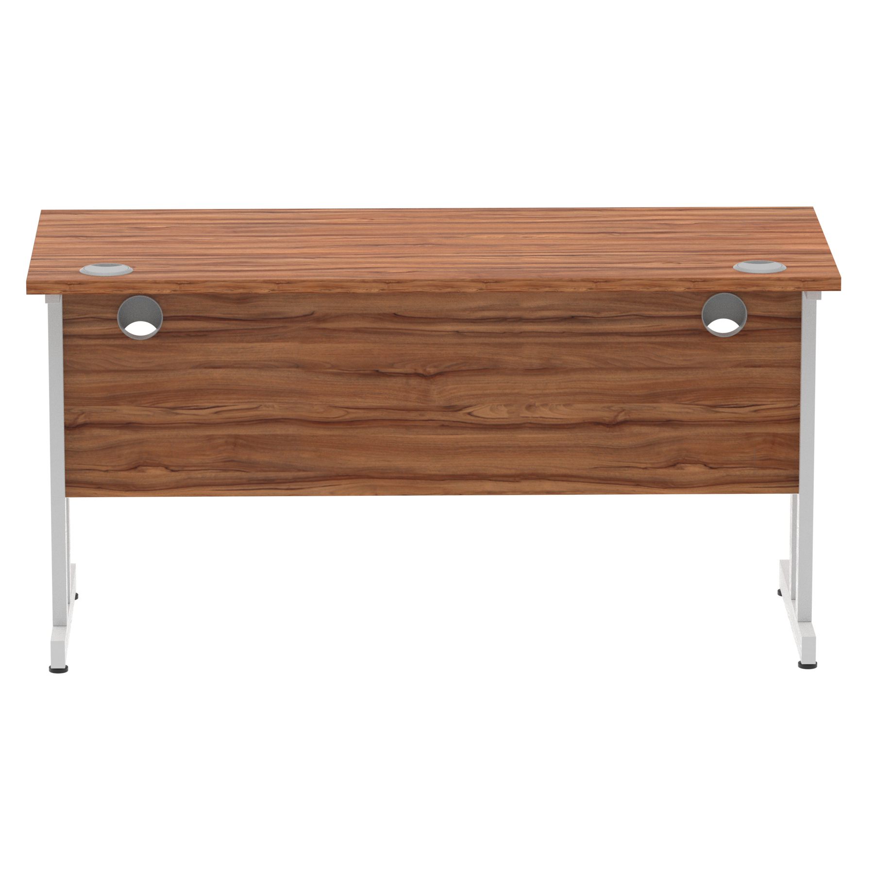 Walnut / Silver Frame