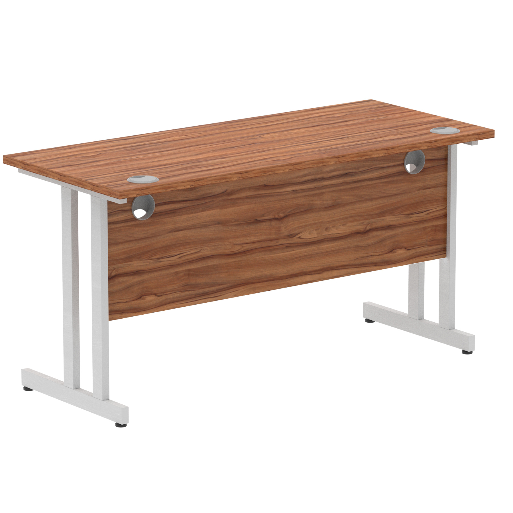 Walnut / Silver Frame