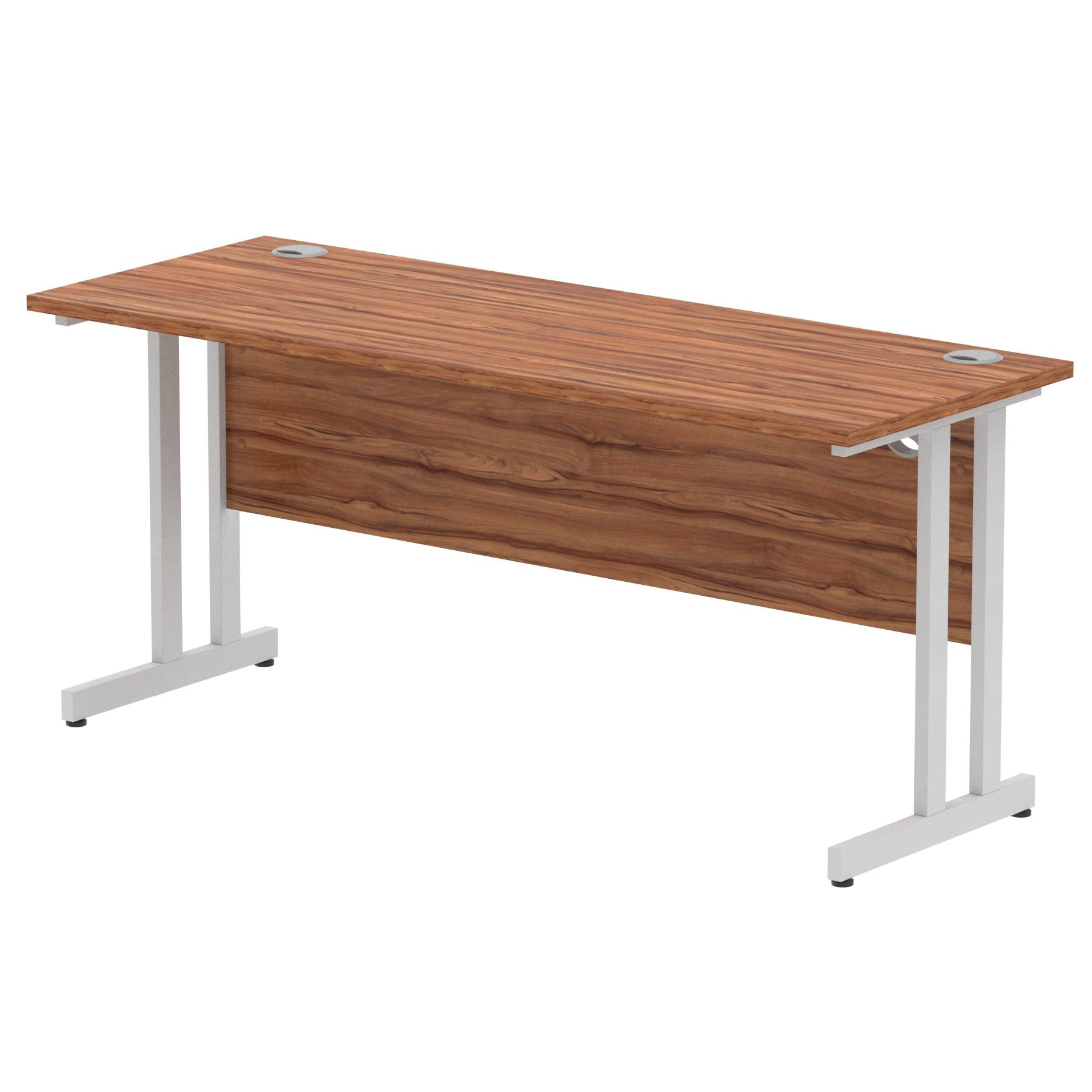 Walnut / Silver Frame