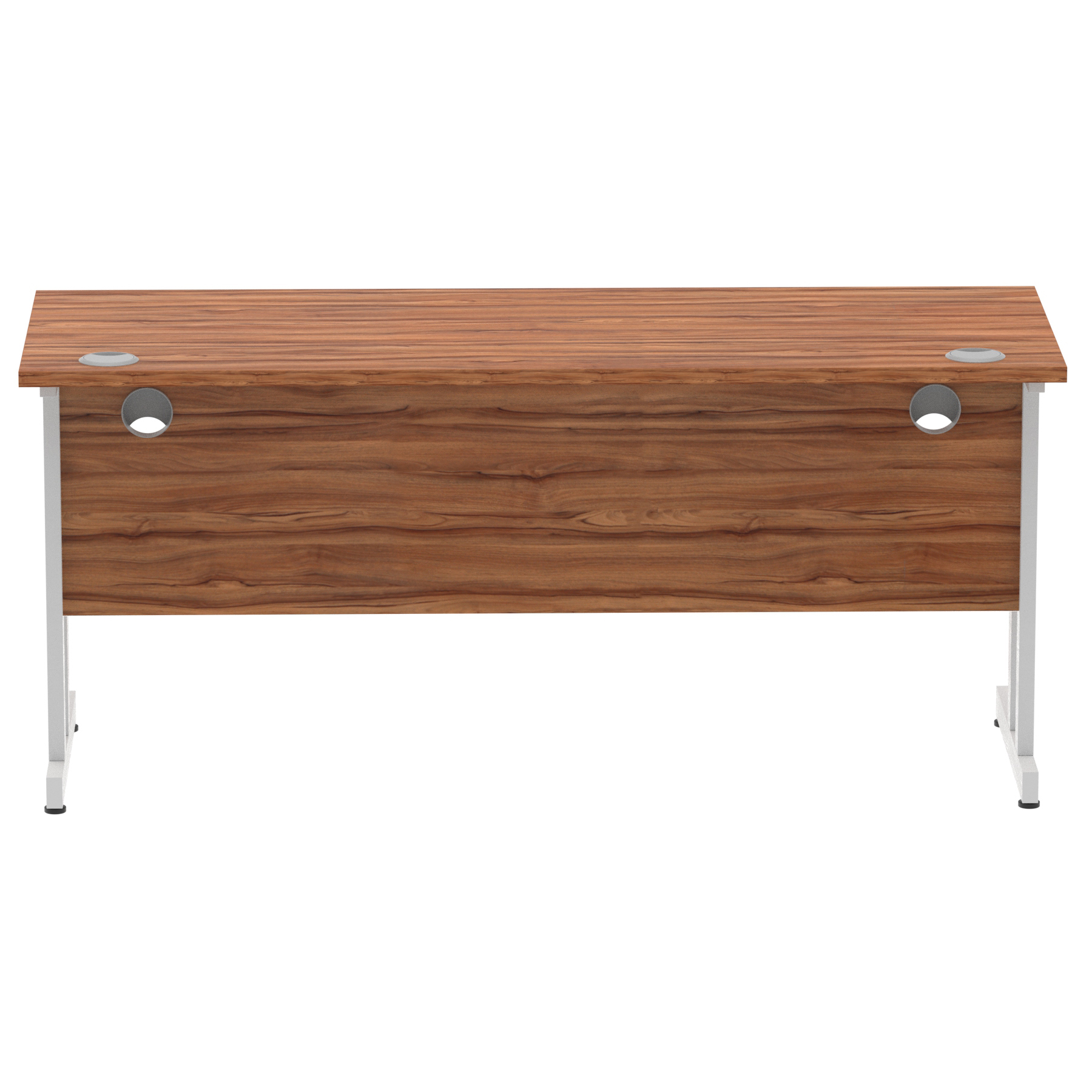 Walnut / Silver Frame
