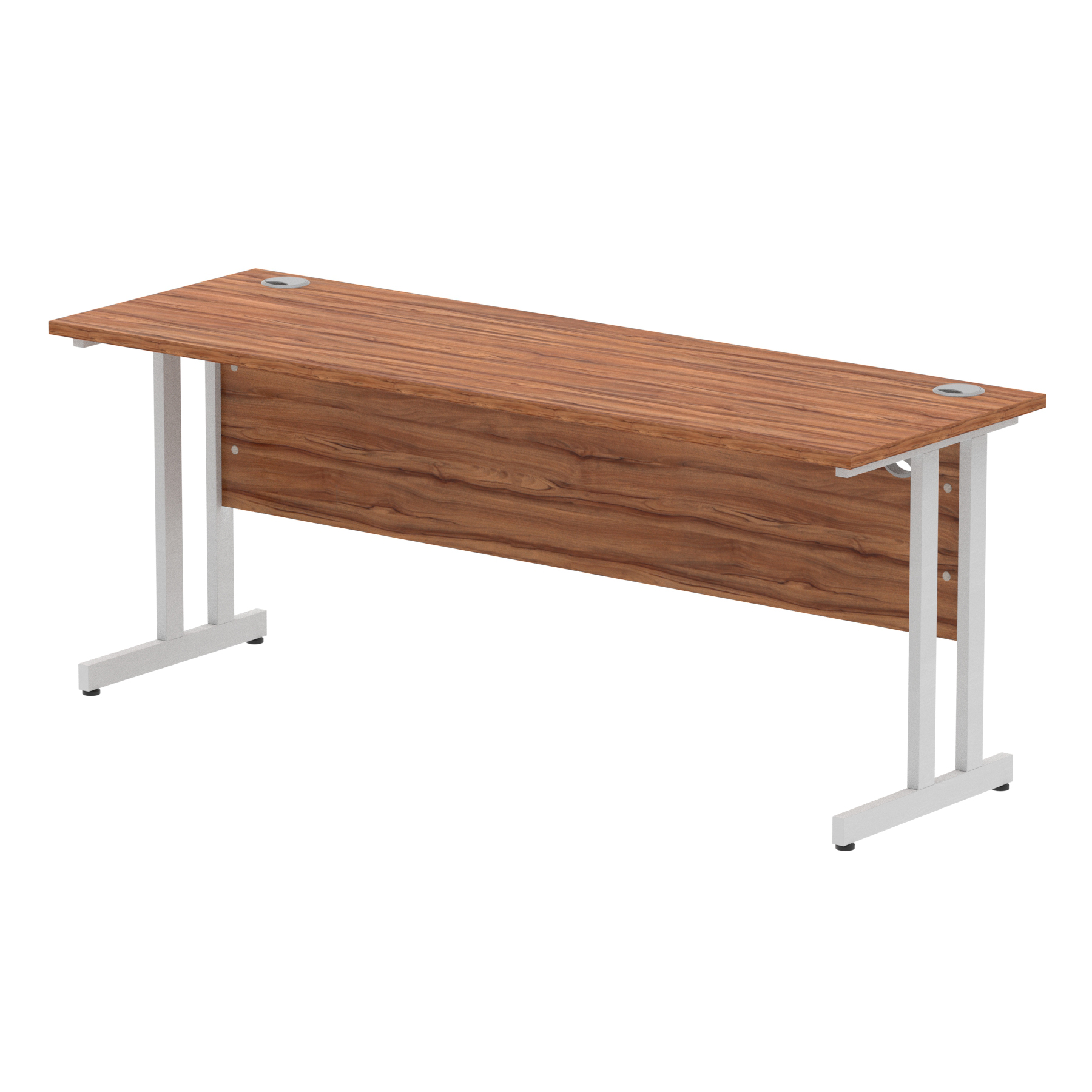 Walnut / Silver Frame