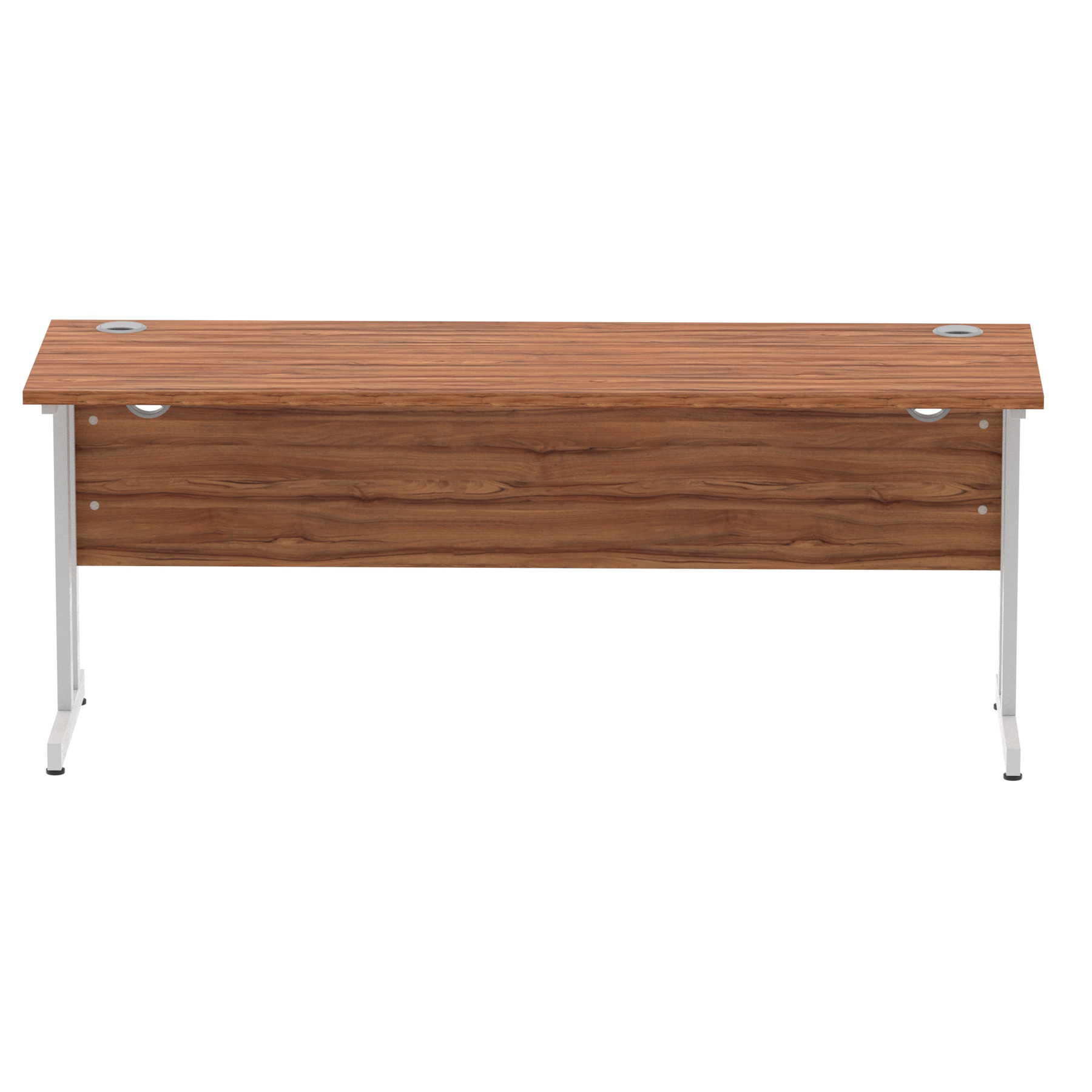 Walnut / Silver Frame